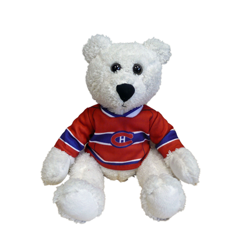 Ours polaire Canadiens de Montréal NHL Peluche Maison 10" Curly Gritter