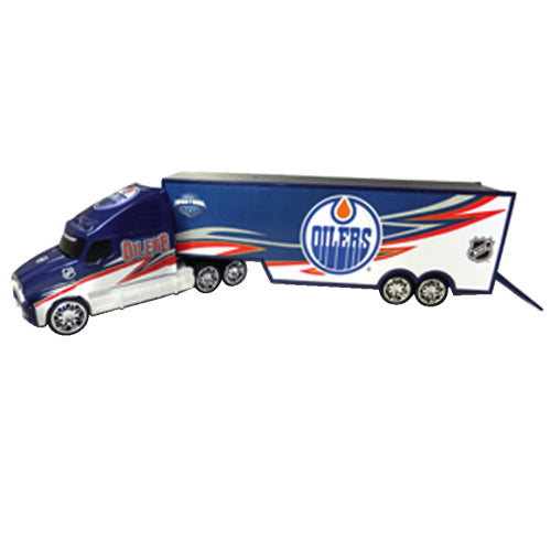 Edmonton Oilers NHL Top Dog 1:64 Transport Truck Car Carrier