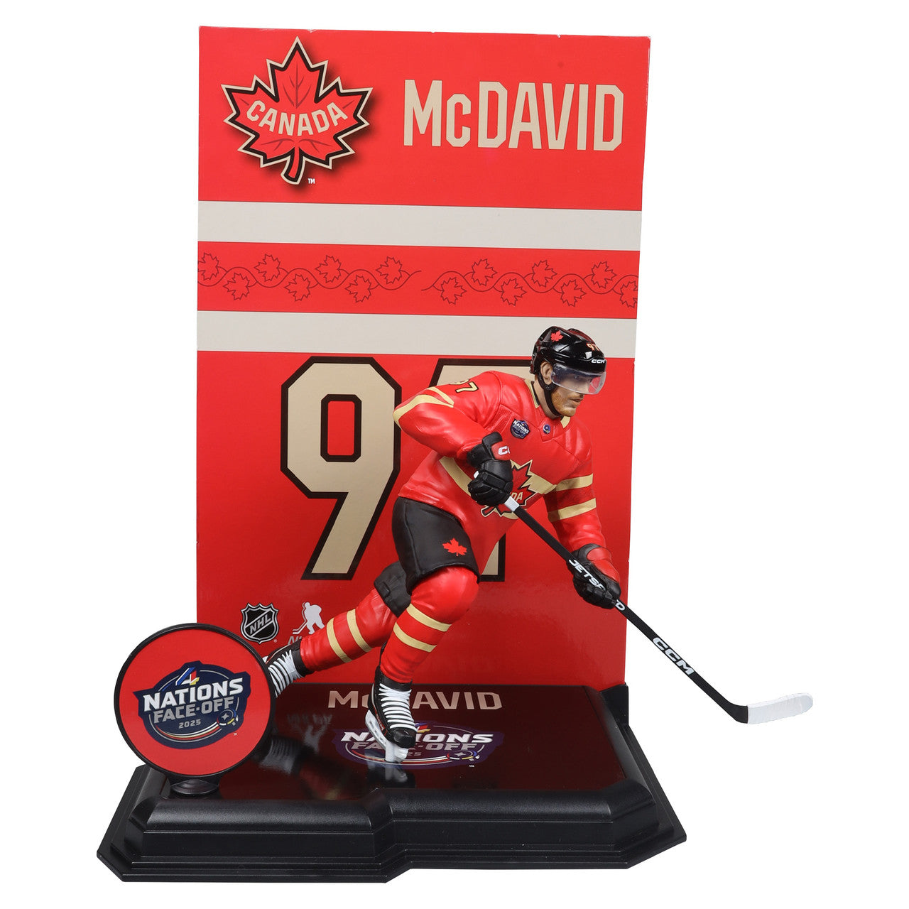 Connor McDavid Canada NHL McFarlane Toys 4 Nations Face-Off Legacy Series 7" Action Figure