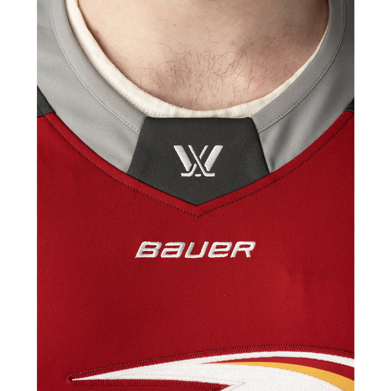 Maillot domicile unisexe rouge réplique Bauer des Ottawa Charge PWHL