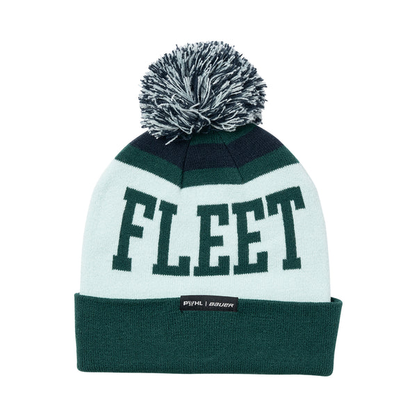 Boston Fleet PWHL Bauer Unisex Green Patch Knit Cuff Pom