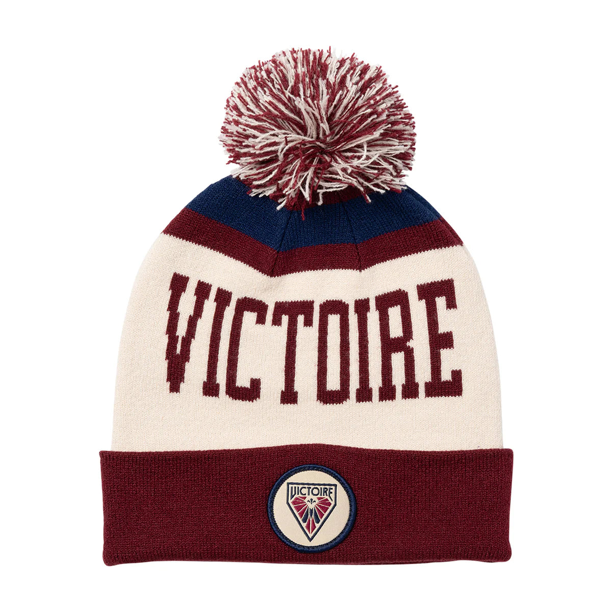 Montreal Victoire PWHL Bauer Unisex Maroon Patch Knit Cuff Pom