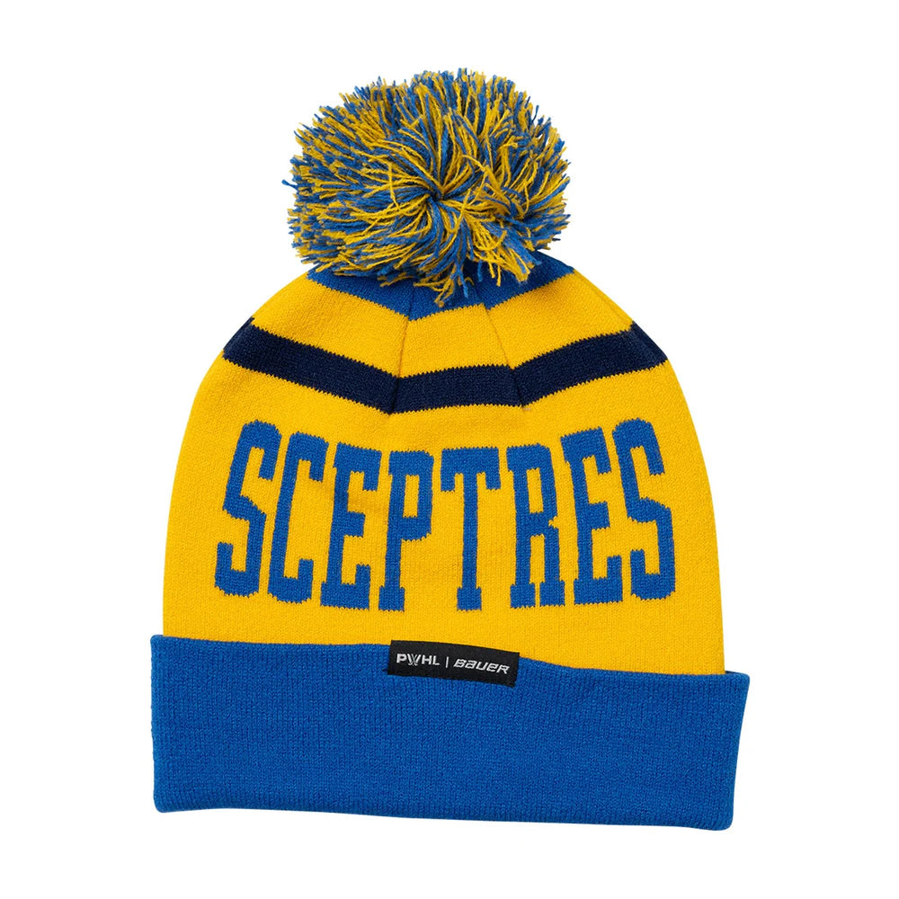 Toronto Sceptres PWHL Bauer Unisex Royal Patch Knit Cuff Pom