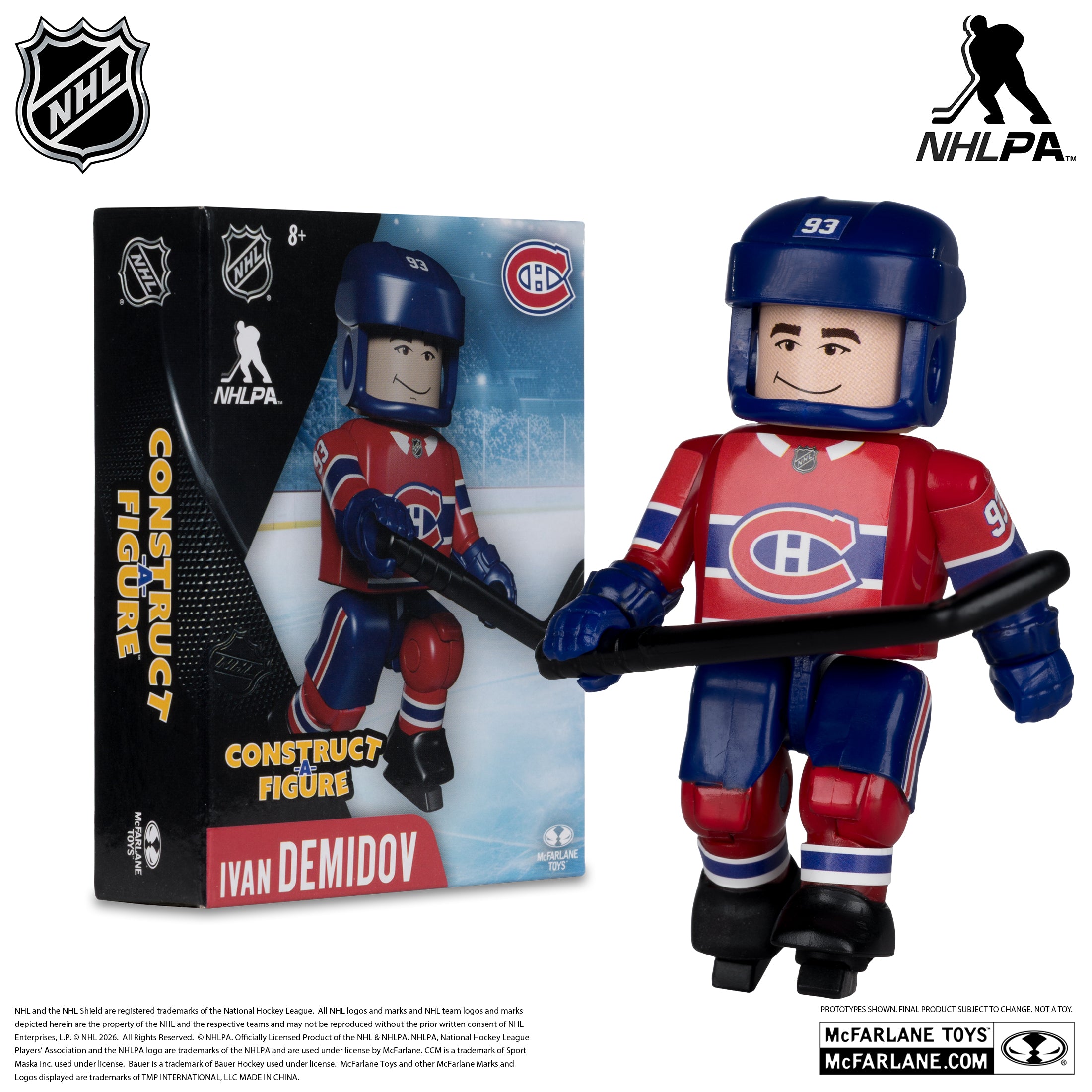 Ivan Demidov Montreal Canadiens NHL McFarlene Construct A-Figure Mini Figure Toy