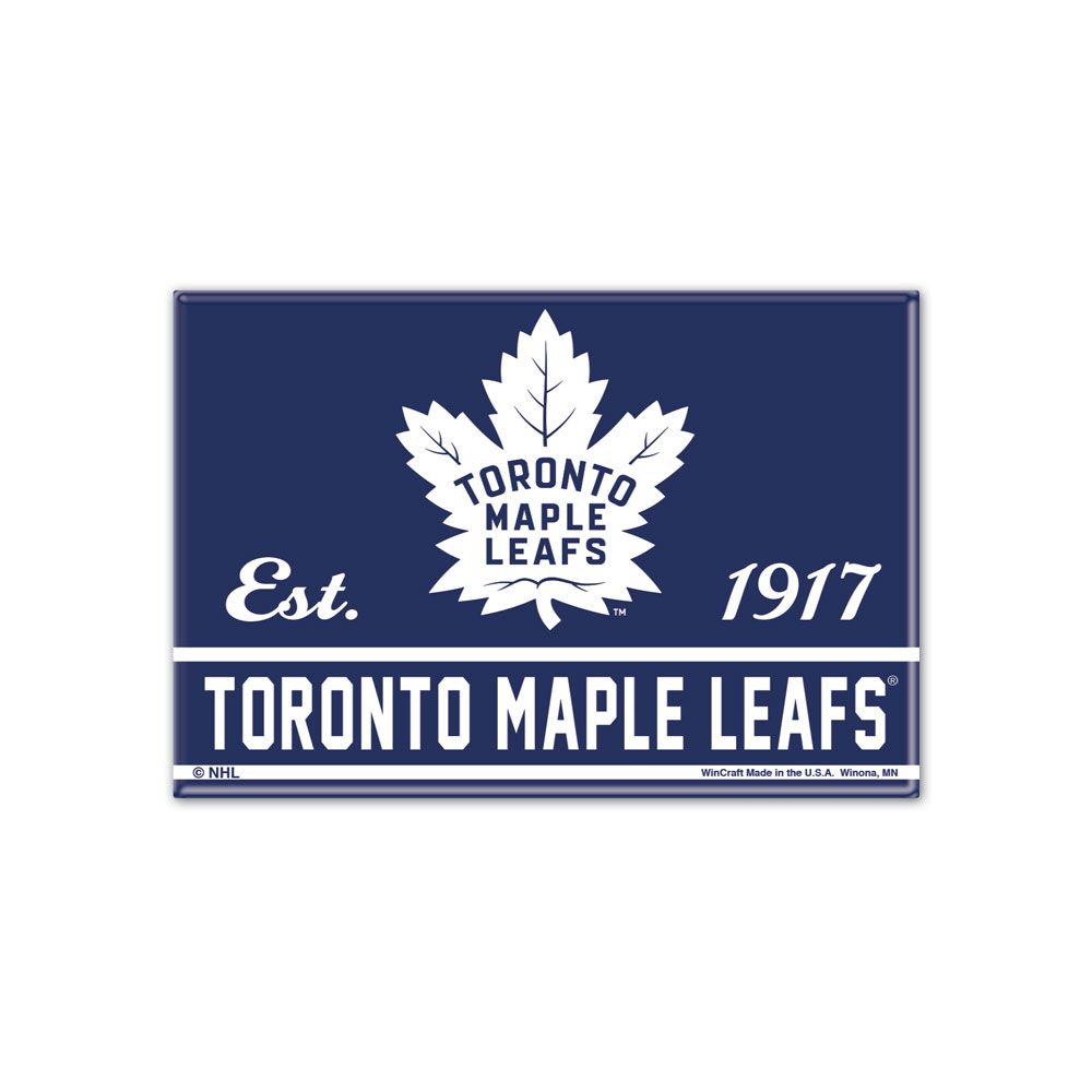 Aimant d'équipe en métal WinCraft 2,5"x3,5" des Maple Leafs de Toronto NHL