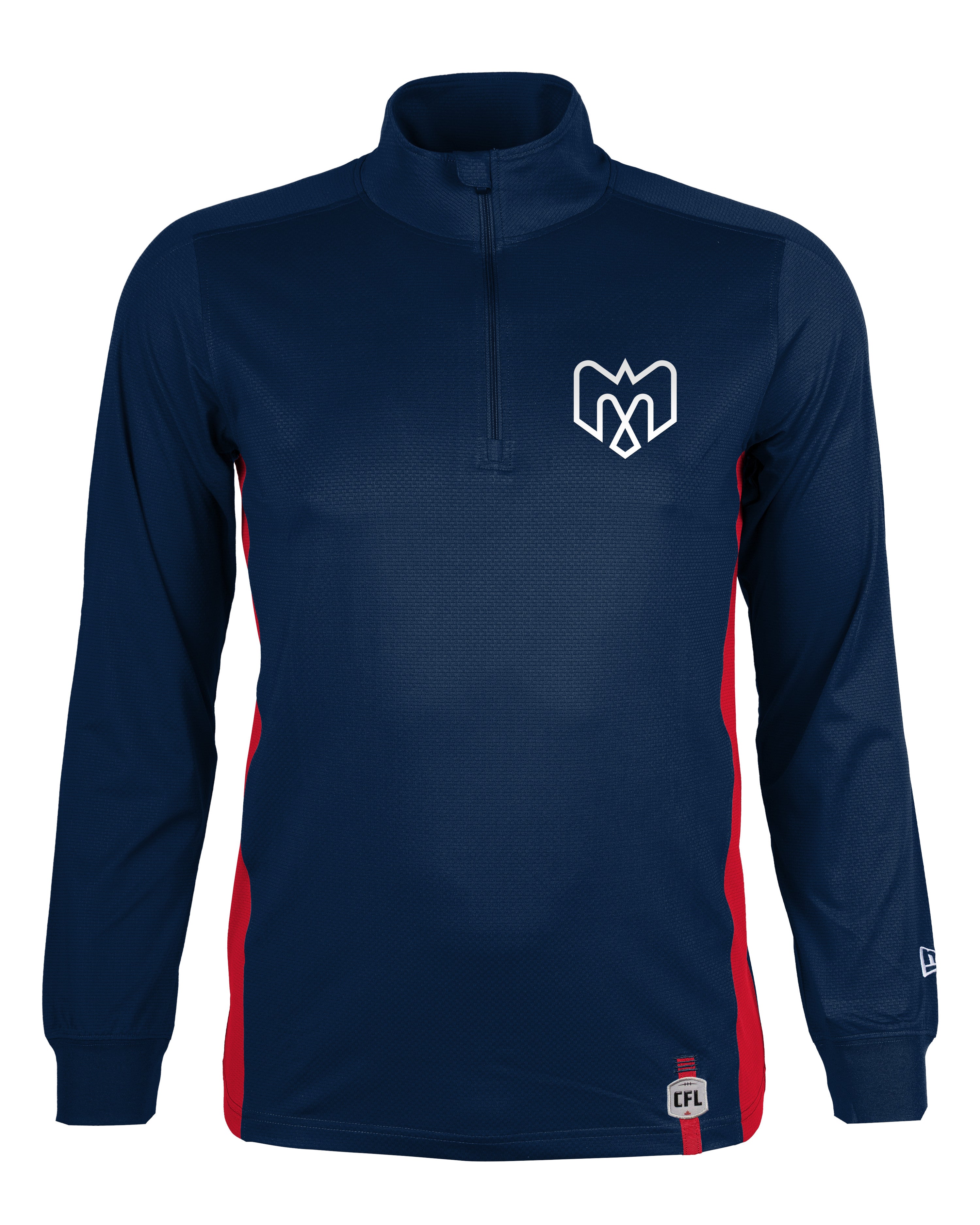 Montreal Alouettes CFL New Era Men's Navy 1/4 Zip 2025 Scout Lightweight Jacket