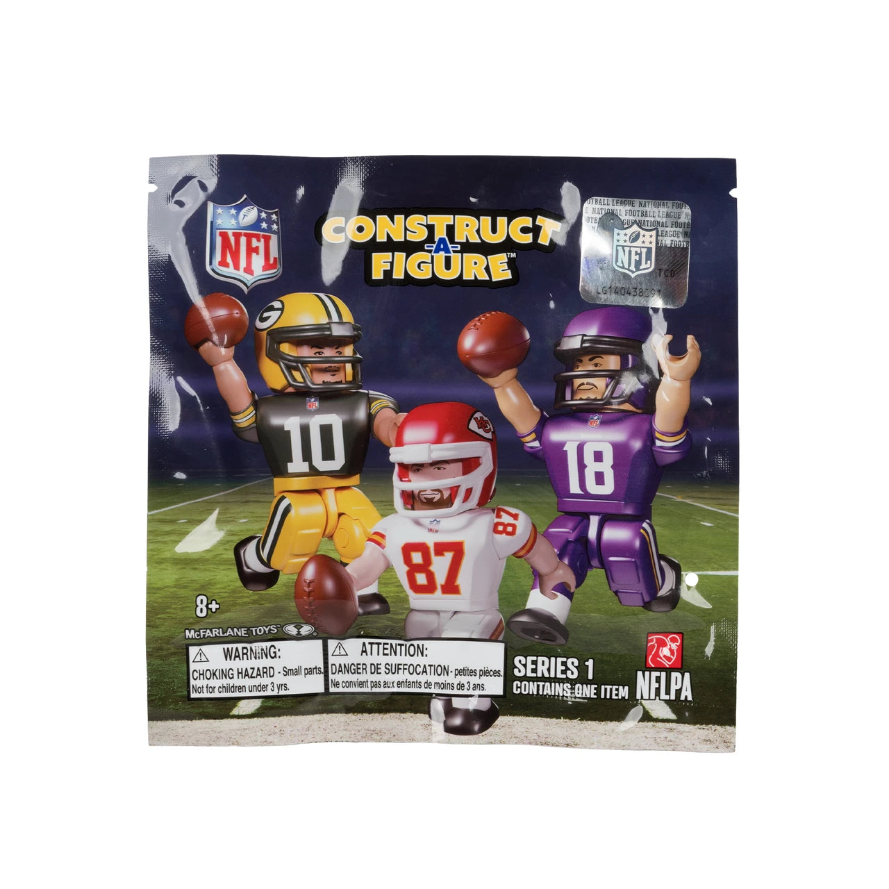 NFL McFarlene Toys Construct A-Figure Series 1 Blind Bag Mini Figure