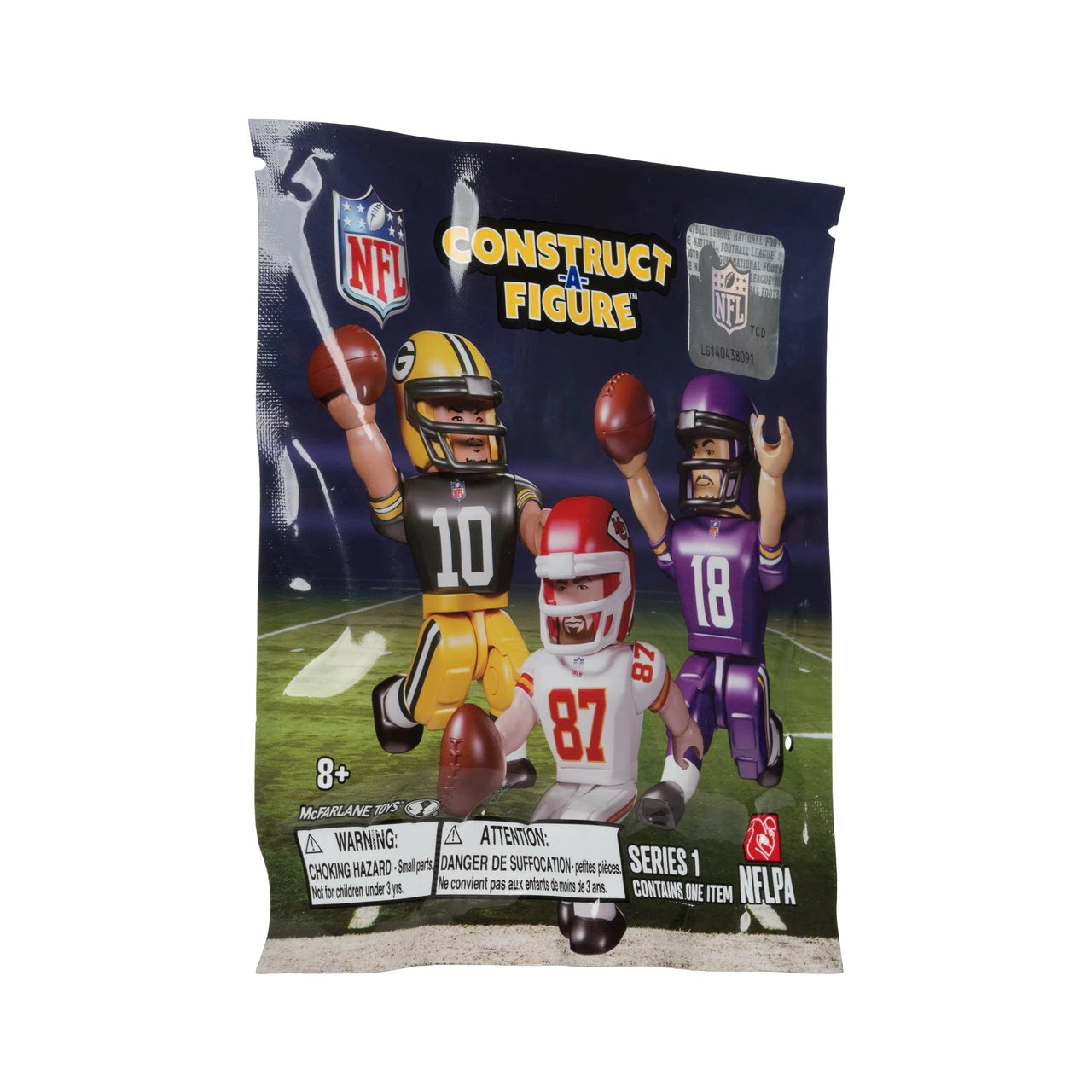 NFL McFarlene Toys Construct A-Figure Series 1 Blind Bag Mini Figure