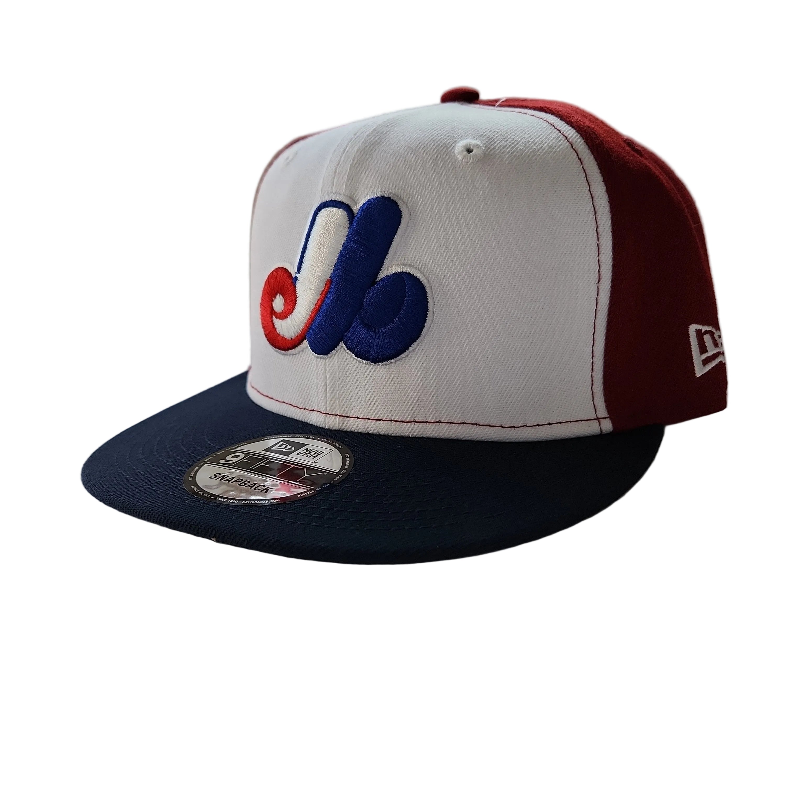Montreal Expos MLB New Era Men's Tricolor 9Fifty 25th Anniversary Cooperstown Snapback