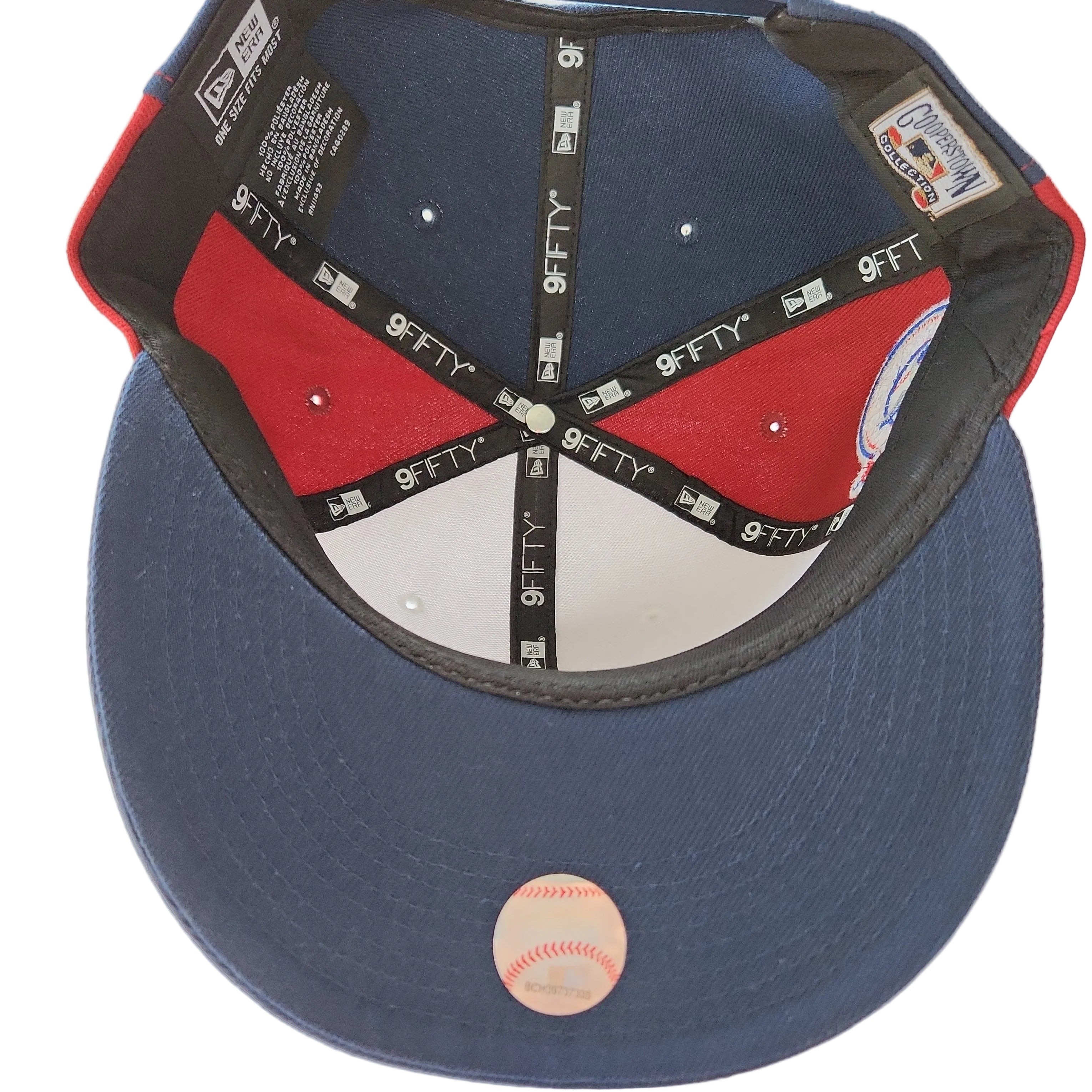 Montreal Expos MLB New Era Men's Tricolor 9Fifty 25th Anniversary Cooperstown Snapback