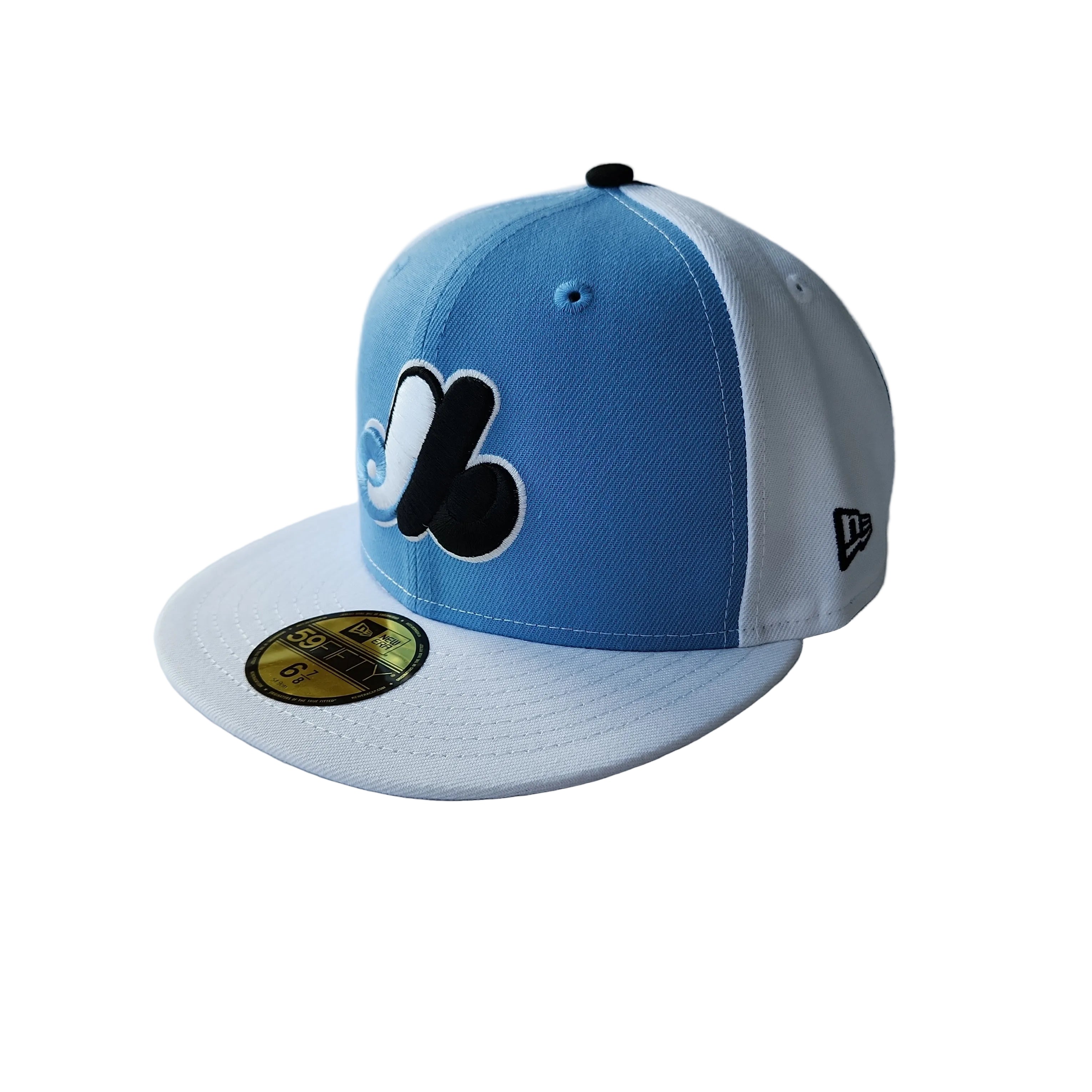 Montreal Expos MLB New Era Men's Light Blue/White 59Fifty Cooperstown Fitted Hat