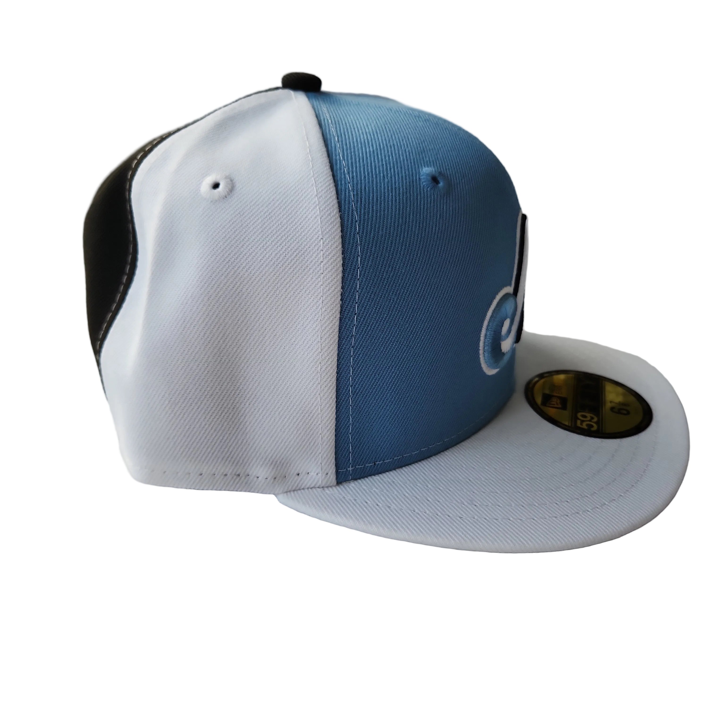 Montreal Expos MLB New Era Men's Light Blue/White 59Fifty Cooperstown Fitted Hat