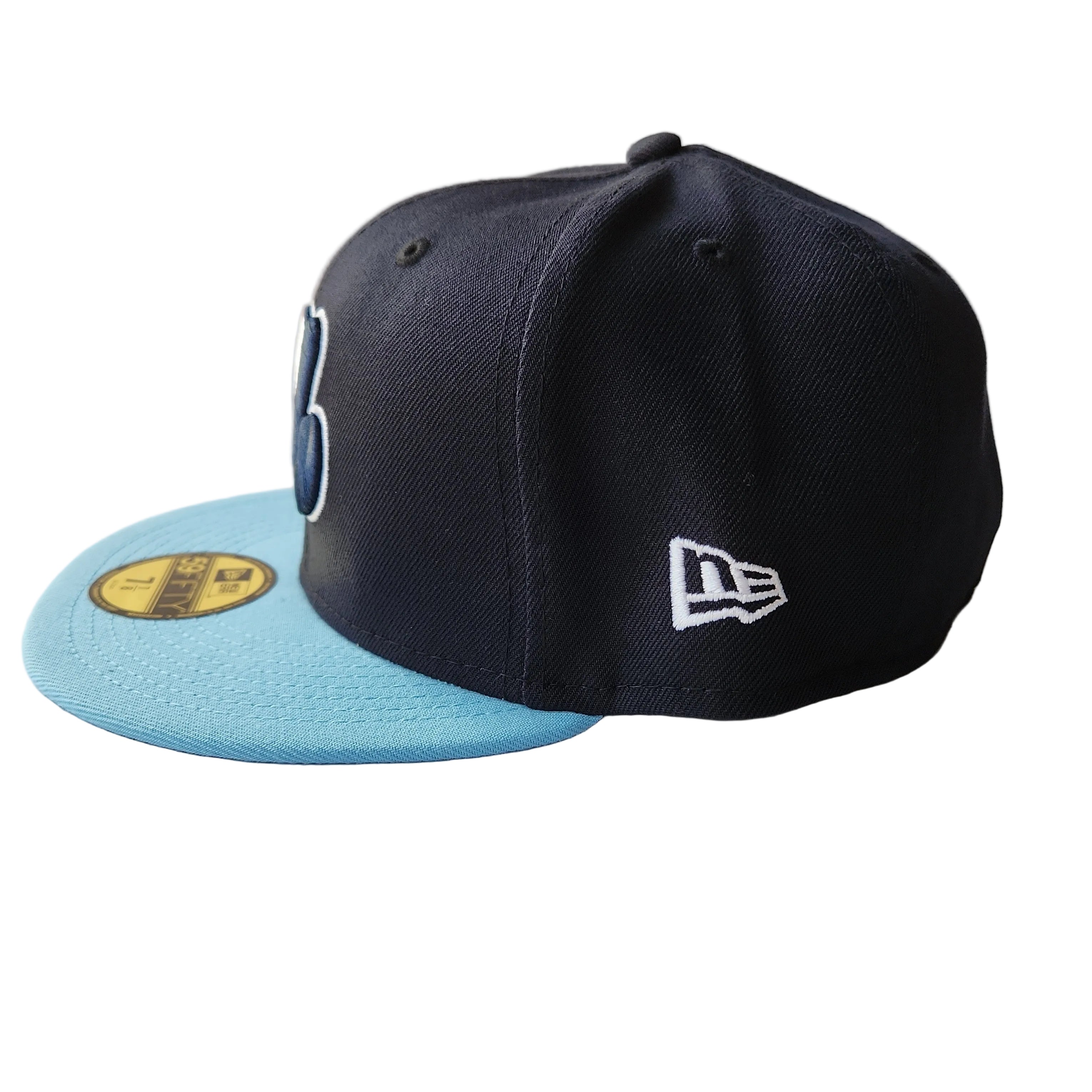 Montreal Expos MLB New Era Men's Navy/Light Blue 59Fifty 125th Anniversary Cooperstown Fitted Hat