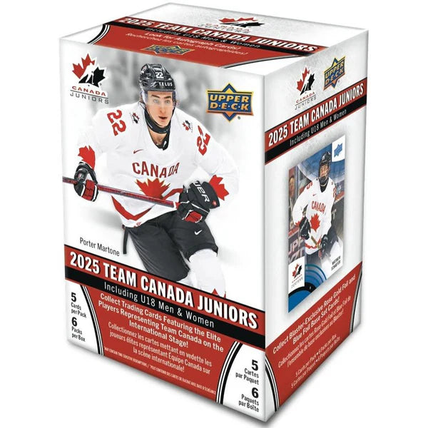IIHF Upper Deck 2025 Team Canada Juniors Hockey Blaster