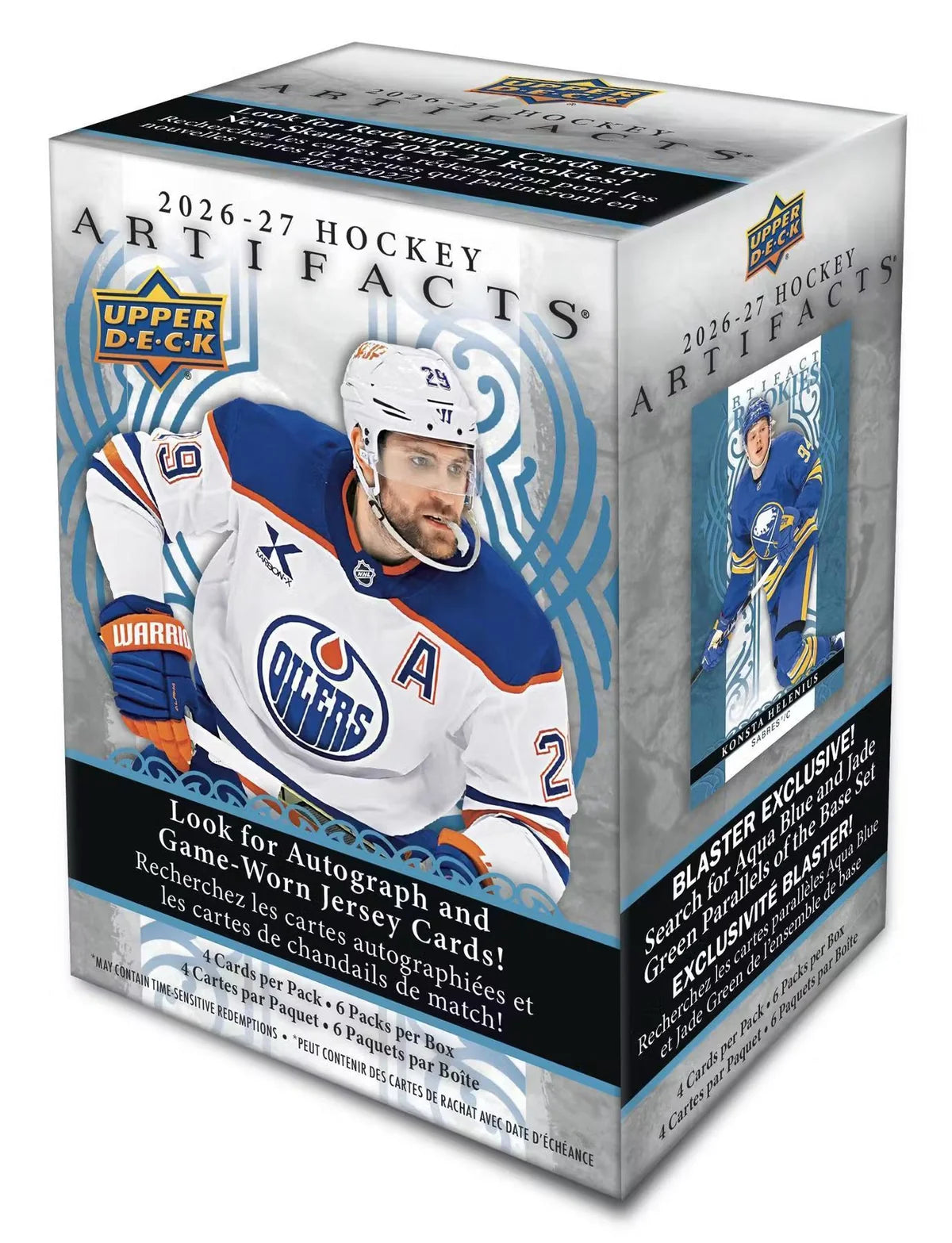 NHL 2026-2027 Upper Deck Artifact Hockey Blaster Trading Cards