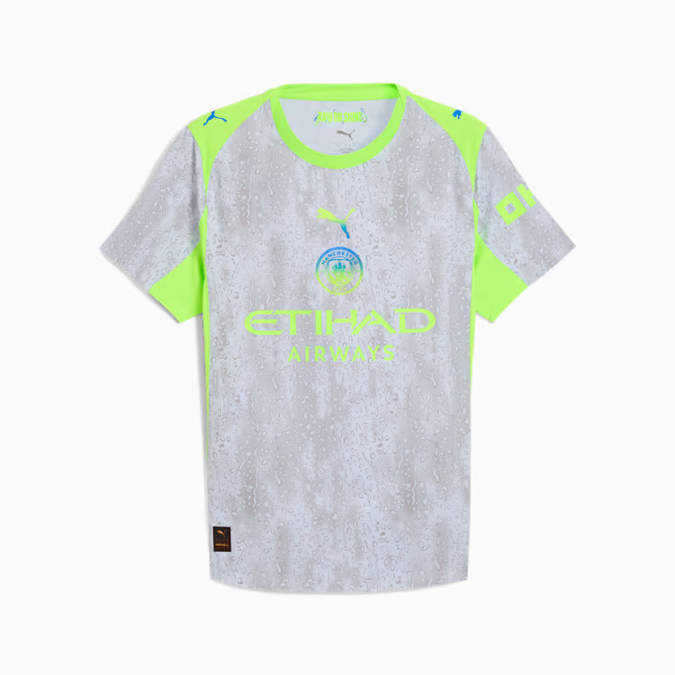 Manchester City EPL Puma Men's Grey 2025/26 Authentic Third Jersey with Box