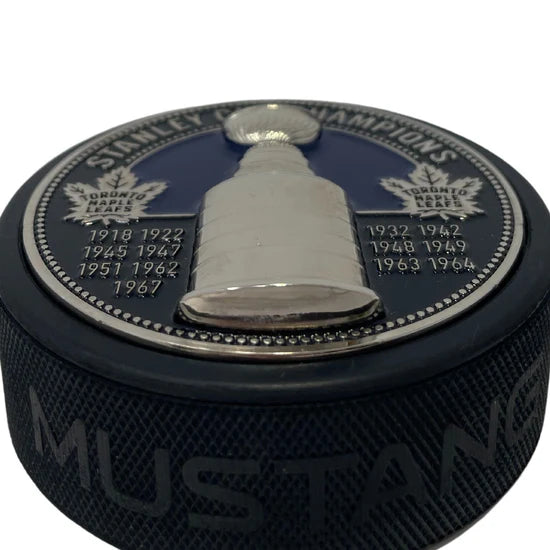 Rondelle de hockey médaillon de la Coupe Stanley Ultra 3D des Maple Leafs de Toronto de la LNH
