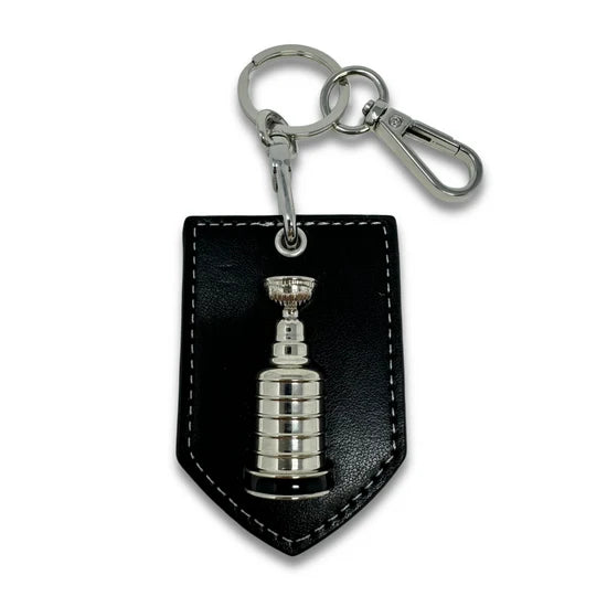 NHL Leather 3D Stanley Cup Trophy Keychain