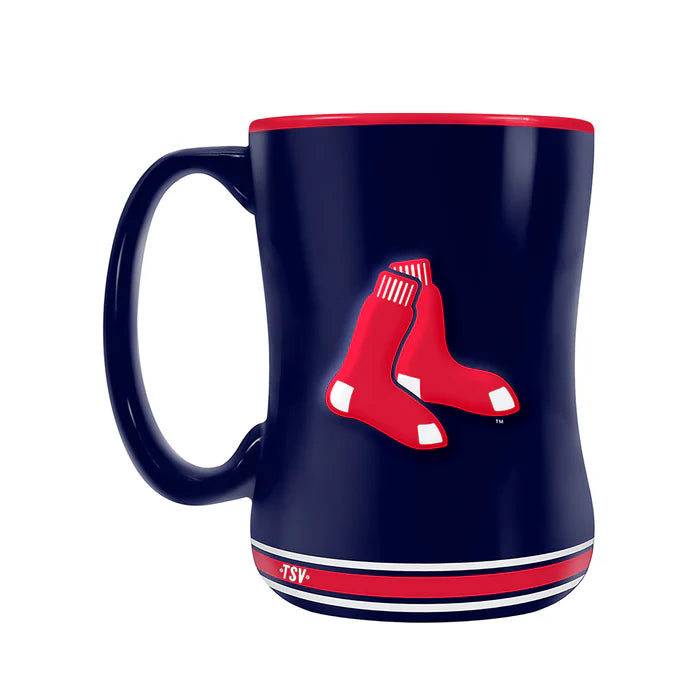 Mug sculpté Boston Red Sox MLB TSV 14 oz avec écusson de l'équipe