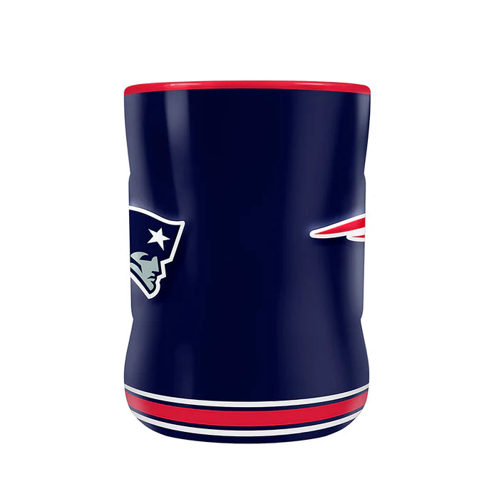 New England Patriots NFL TSV 14oz Navy Team Crest Sculpted Mug