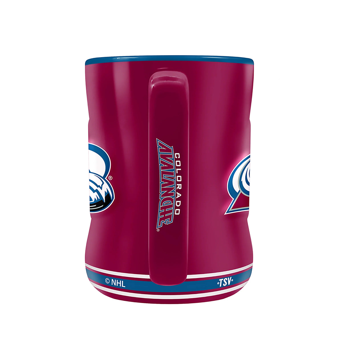 Colorado Avalanche NHL TSV 14oz Maroon Team Crest Sculpted Coffee Mug