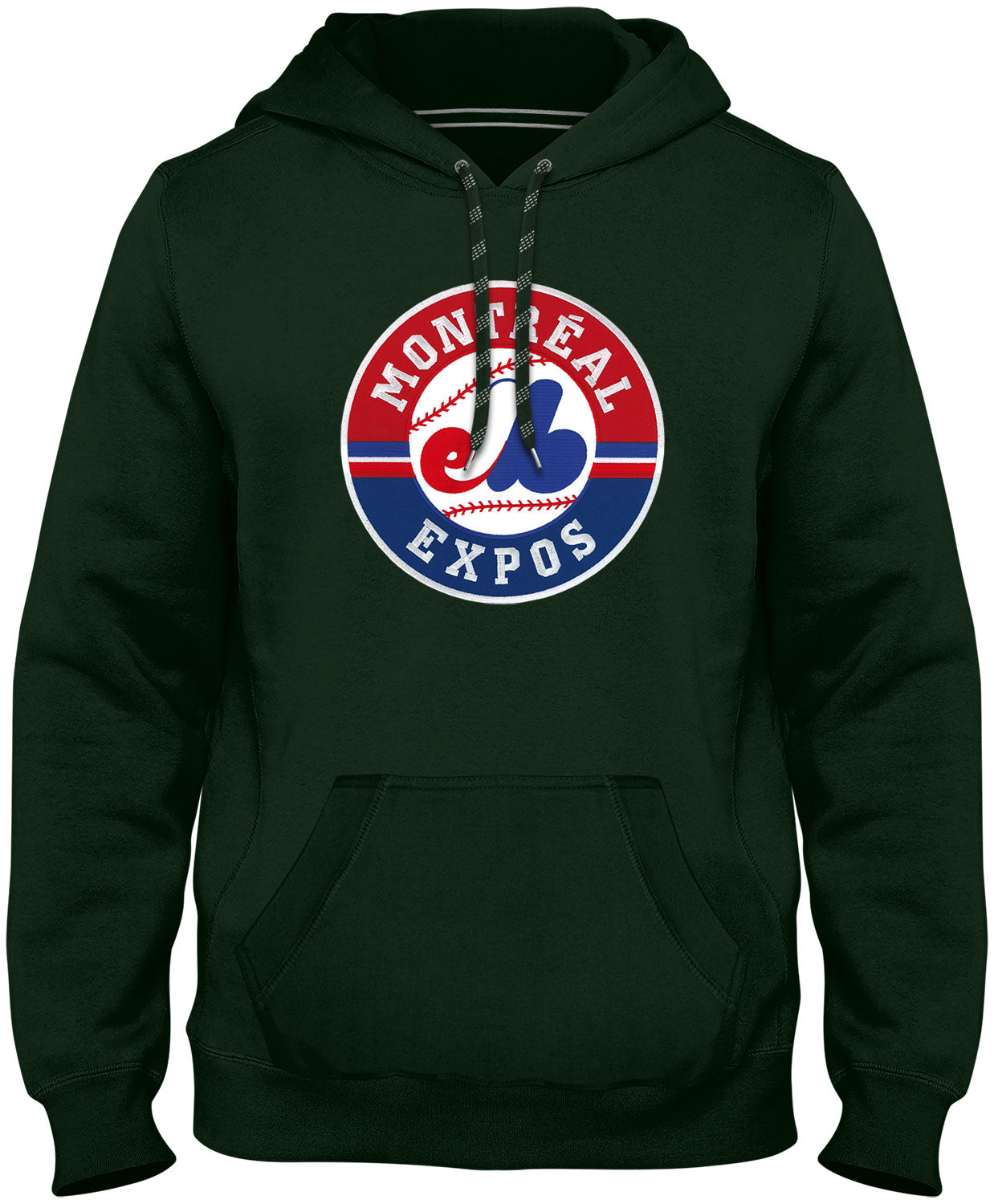 Sweat à capuche en sergé Cooperstown Express 1992-2004 vert forêt pour homme des Expos de Montréal