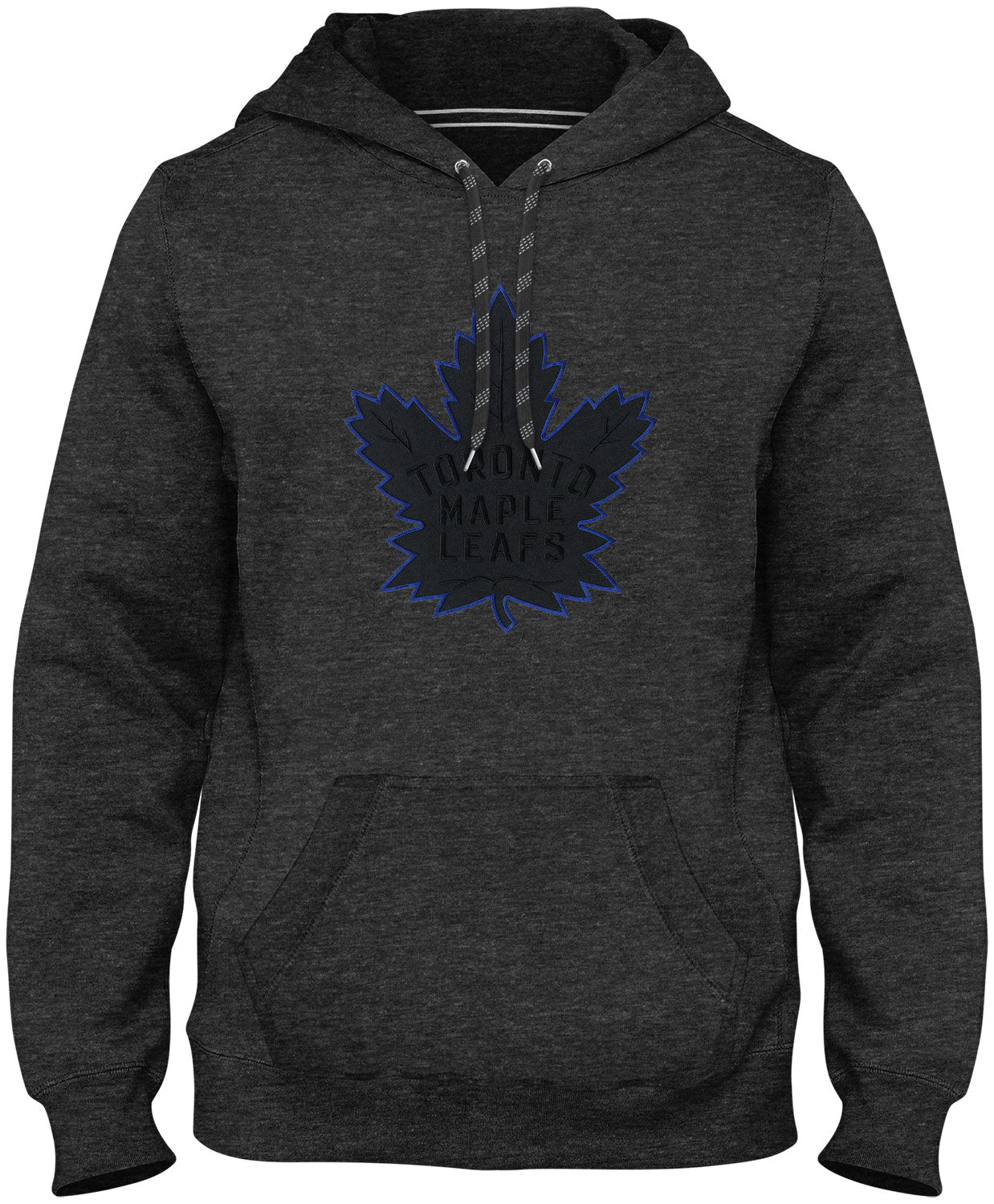 Sweat à capuche en sergé noir avec logo Charcoal Express pour homme des Maple Leafs de Toronto NHL Bulletin