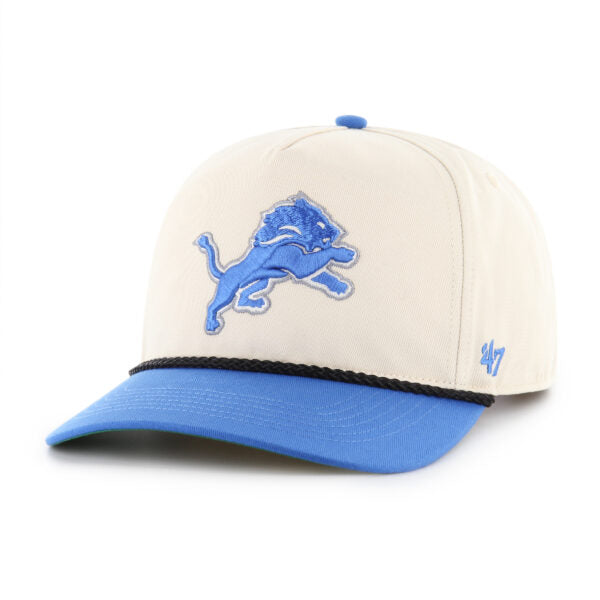 Detroit Lions NFL 47 Brand Men's Natural Rope Two Tone Hitch Snapback Hat