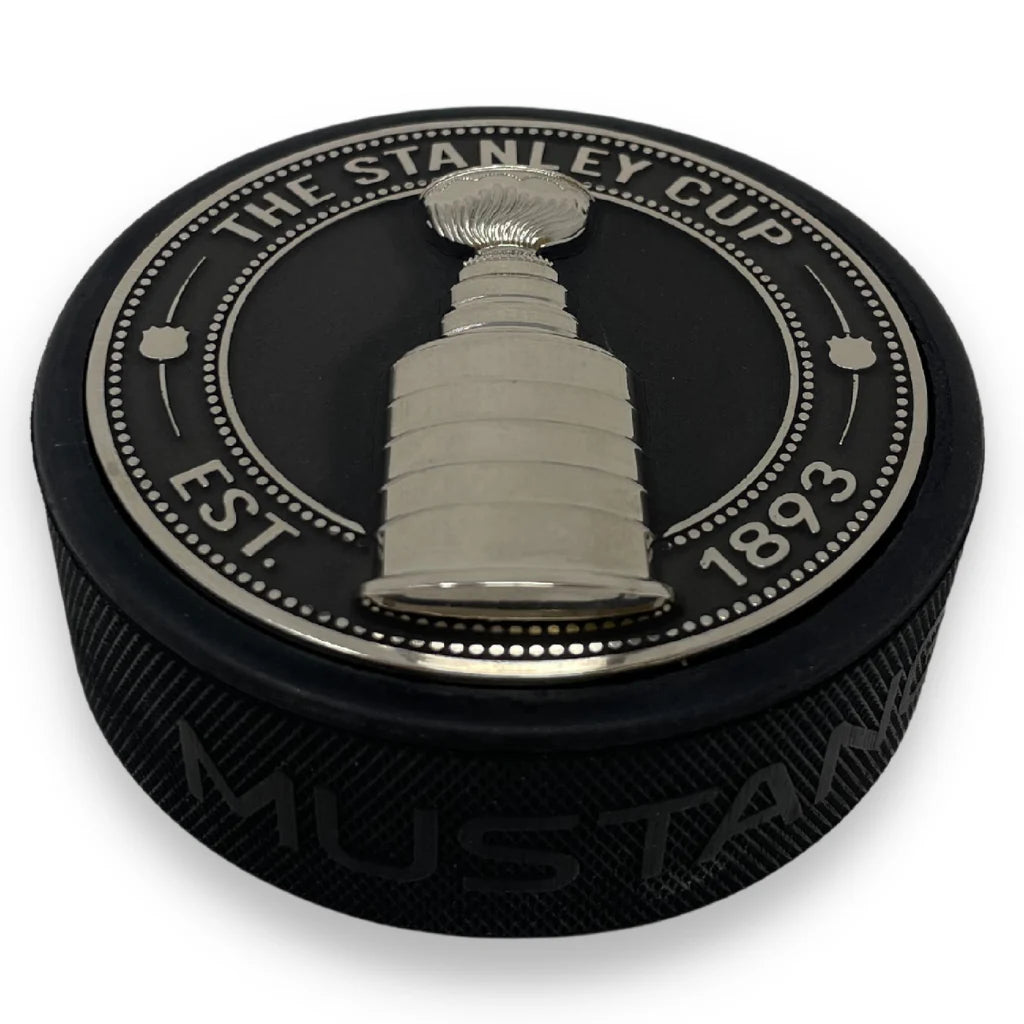 NHL Stanley Cup 3D Silver Medallion Hockey Puck