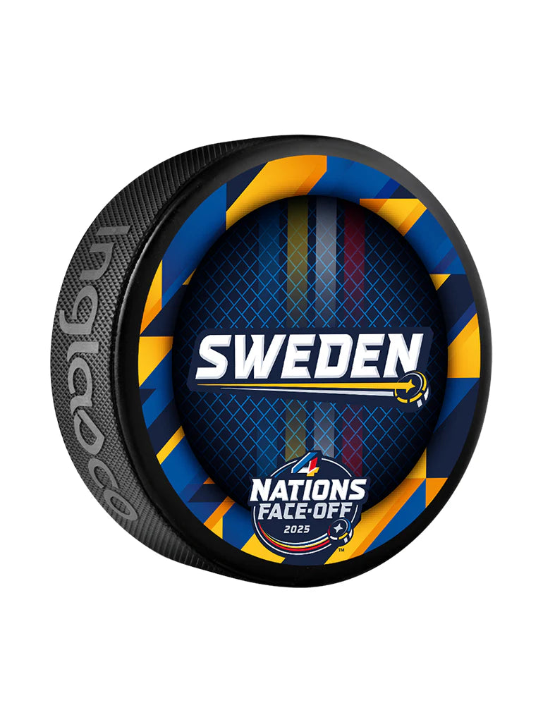 Sweden NHL Inglasco 4 Nations Face-Off Basic Souvenir Hockey Puck