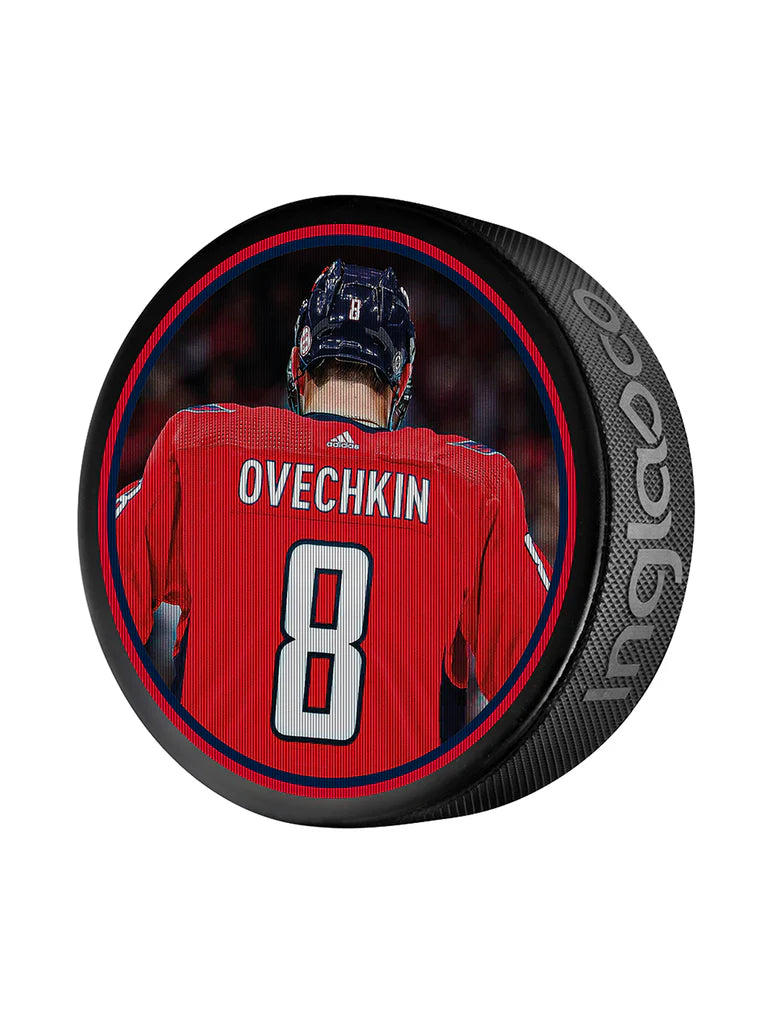 Alexander Ovechkin Washington Capitals NHL Inglasco 895 All-Time Goals Lenticular Hockey Puck