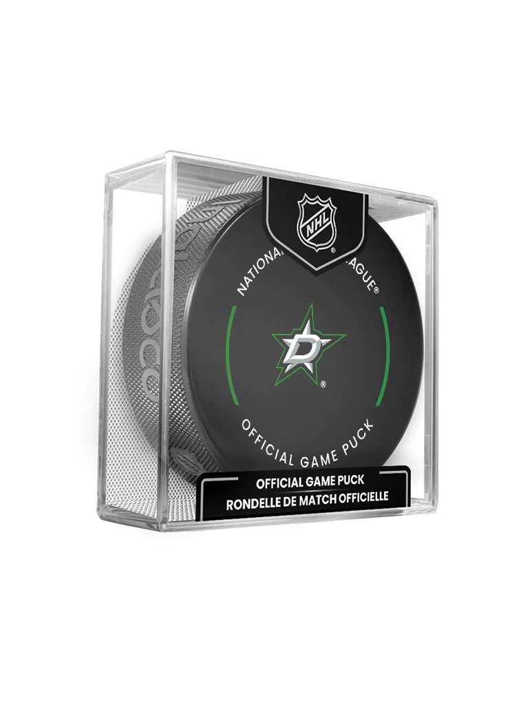 Puck de hockey officiel sous licence NHL Inglasco des Dallas Stars 2025-26
