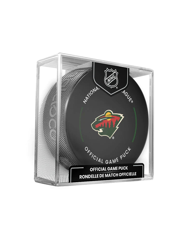 Minnesota Wild NHL Inglasco 2024-2025 Officially Licensed Game Hockey Puck