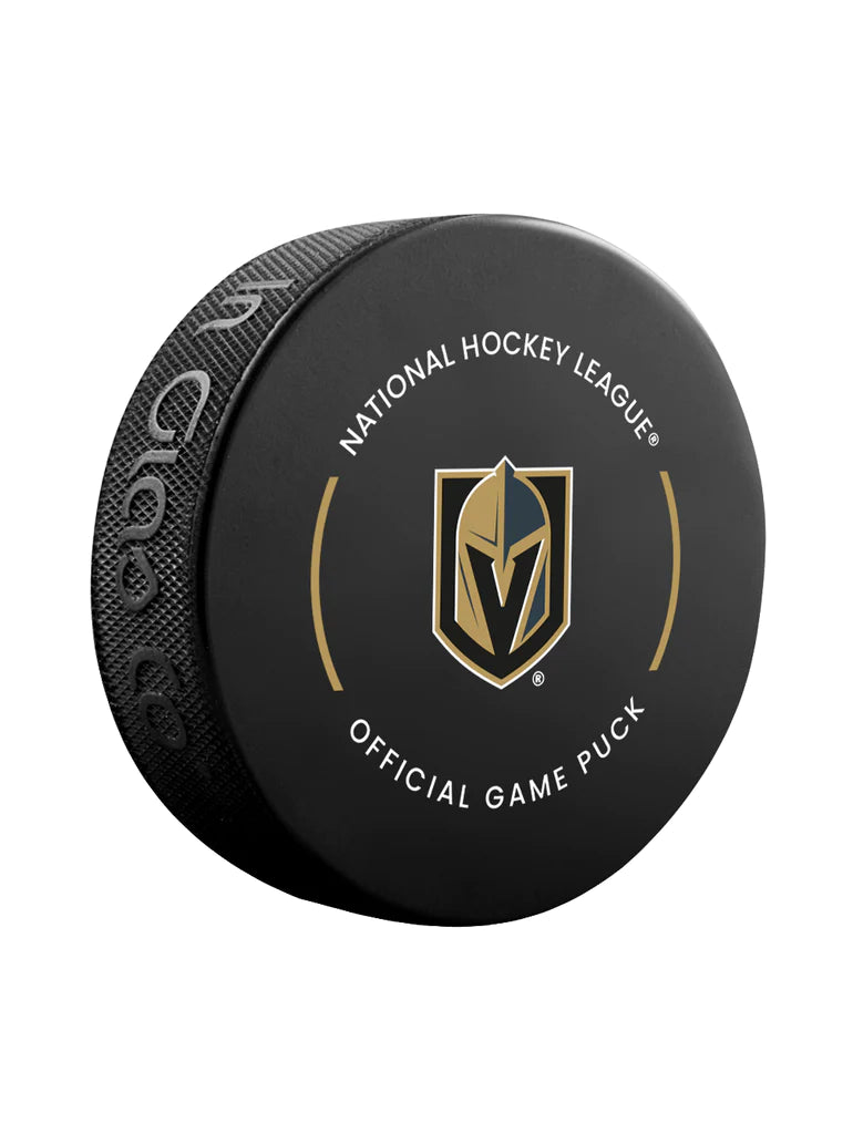 Vegas Golden Knights NHL Inglasco 2025-26 Officially Licensed Game Hockey Puck