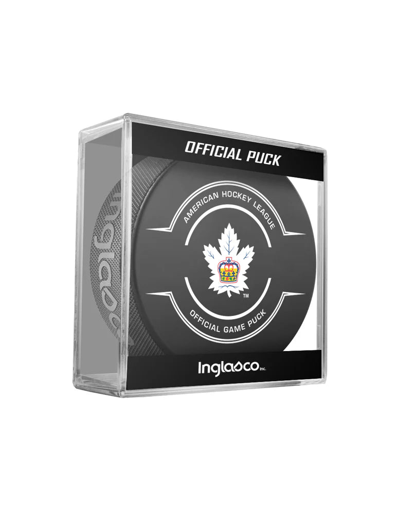 Toronto Marlies AHL Inglasco 2024-25 Officially Licensed Game Hockey Puck