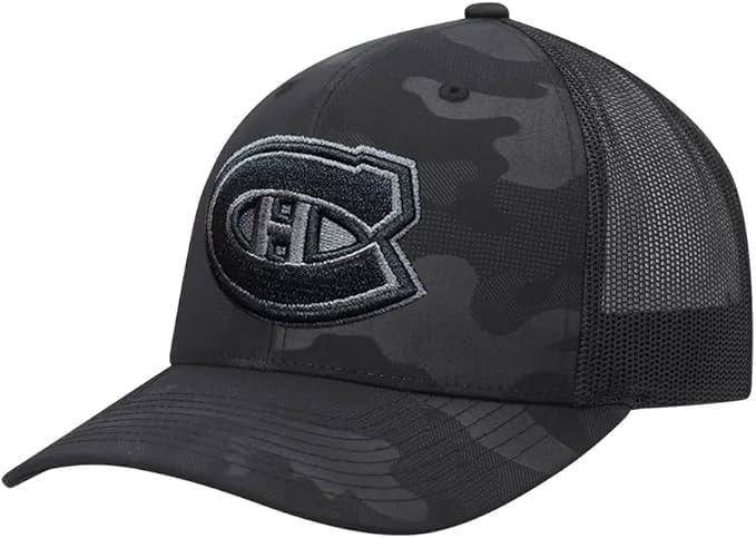 Montreal Canadiens NHL American Needle Men's Tonal Camo Trucker Snapback Hat