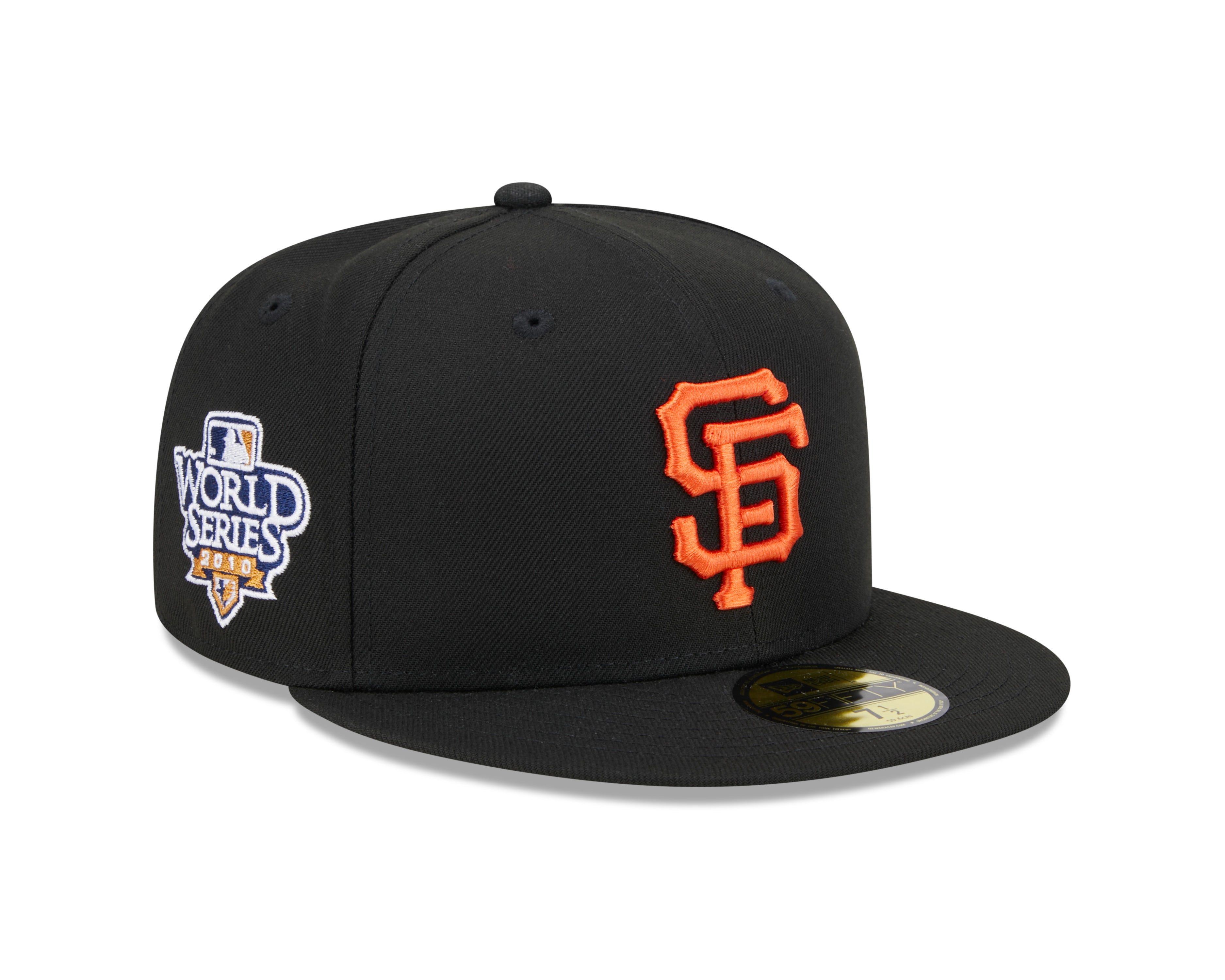 San Francisco Giants MLB New Era Men's Black 59Fifty 2010 World Series Fitted Hat