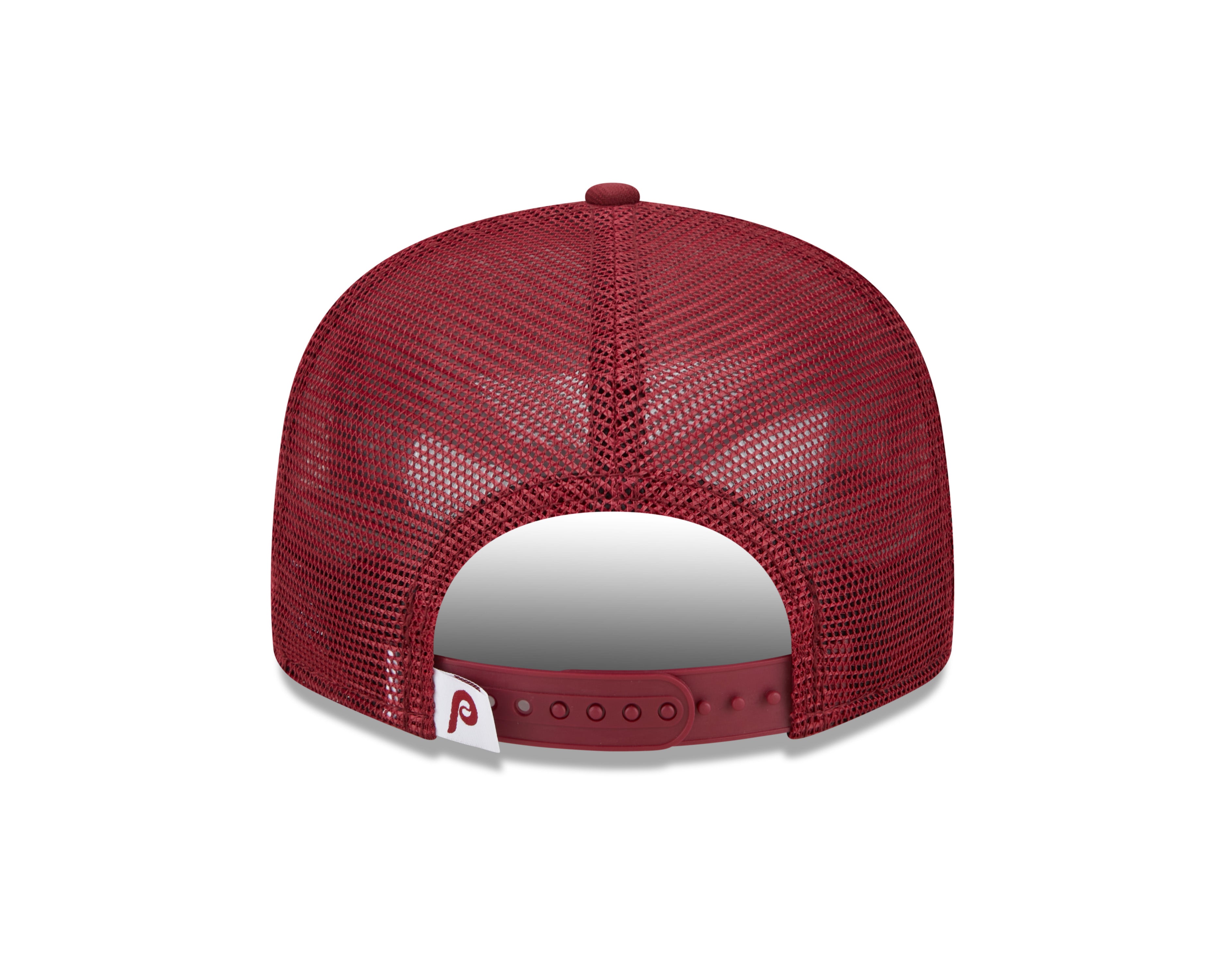 Philadelphia Phillies MLB New Era Men's Burgundy 9Fifty Cooperstown Trucker Snapback