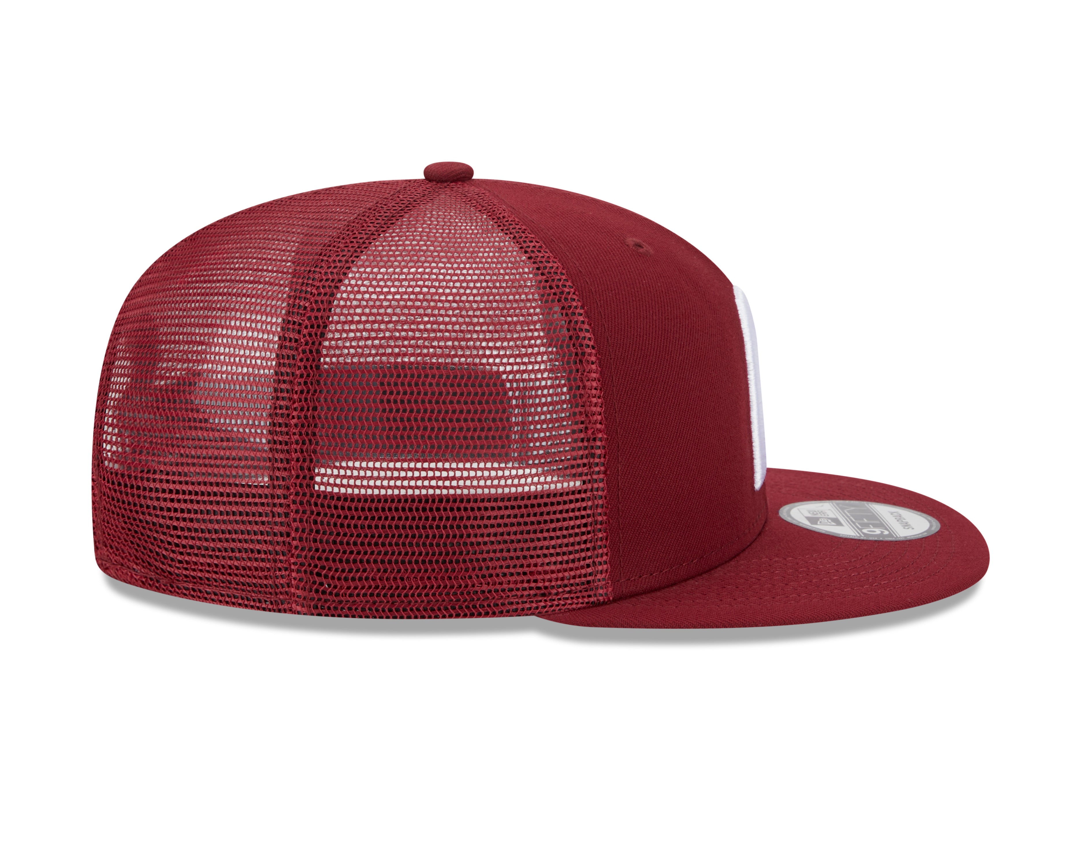 Philadelphia Phillies MLB New Era Snapback 9Fifty Cooperstown Trucker bordeaux pour hommes