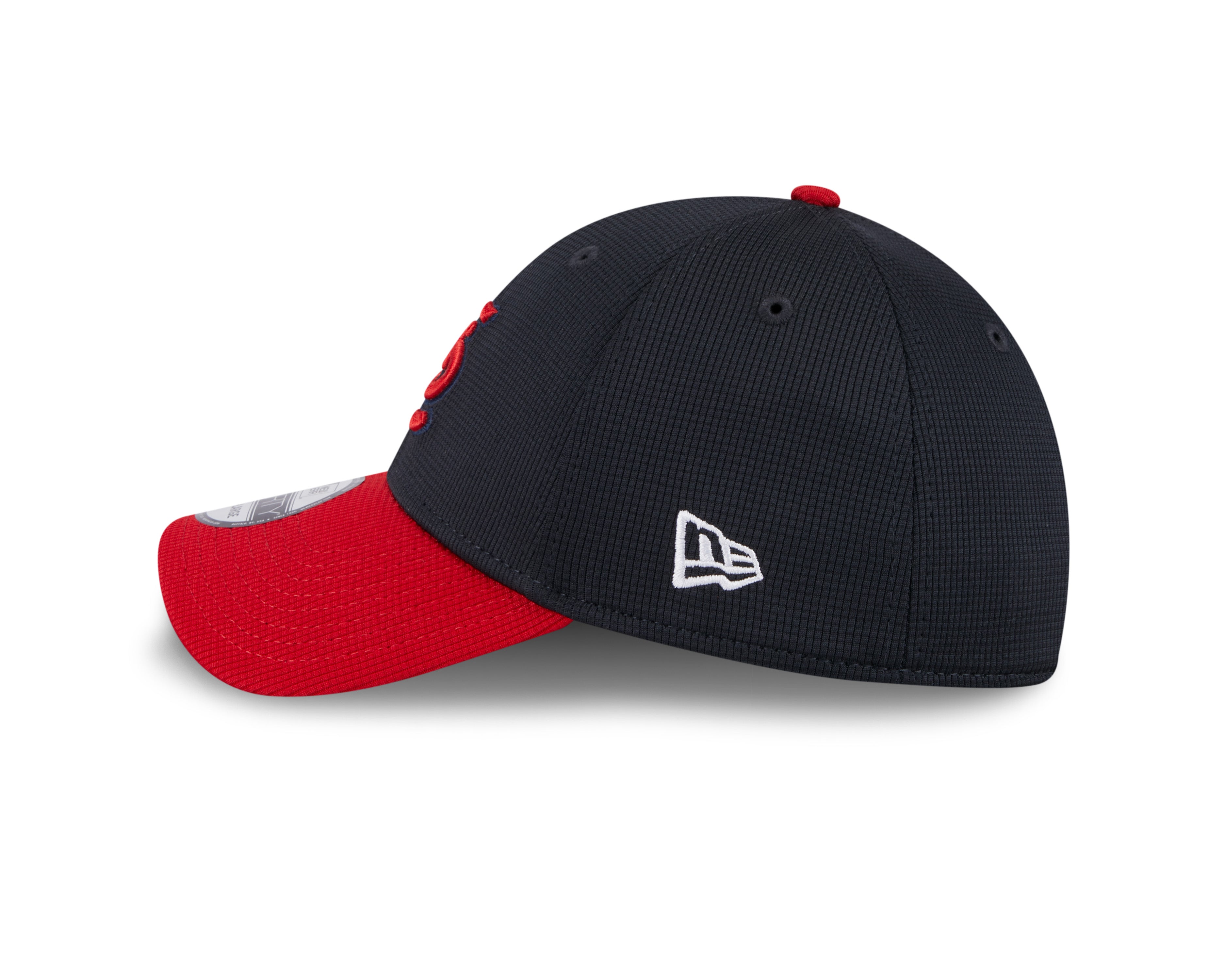 St. Louis Cardinals MLB New Era Casquette extensible pour hommes, bleu marine, 39Thirty 2024, entraînement au bâton