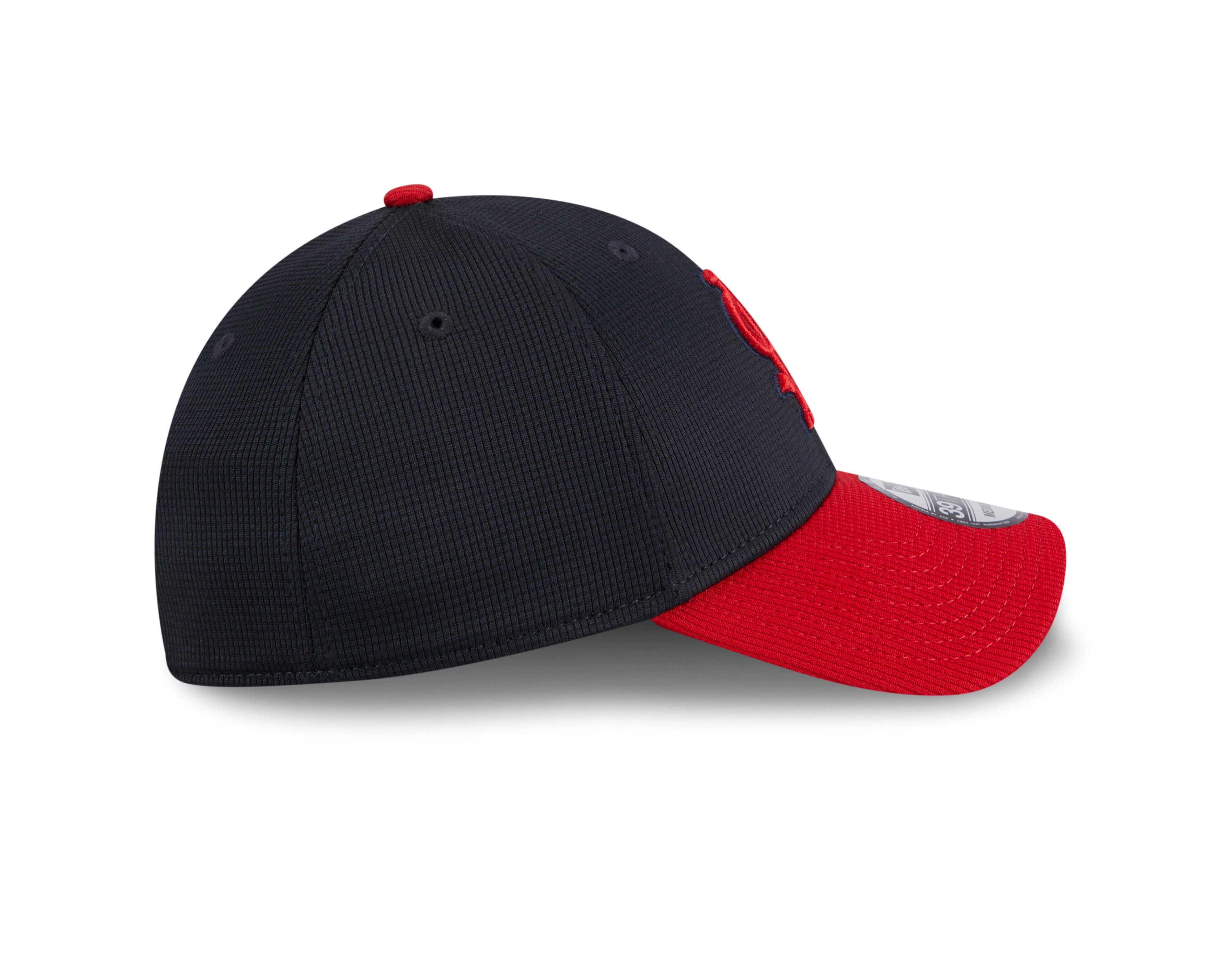 St. Louis Cardinals MLB New Era Casquette extensible pour hommes, bleu marine, 39Thirty 2024, entraînement au bâton