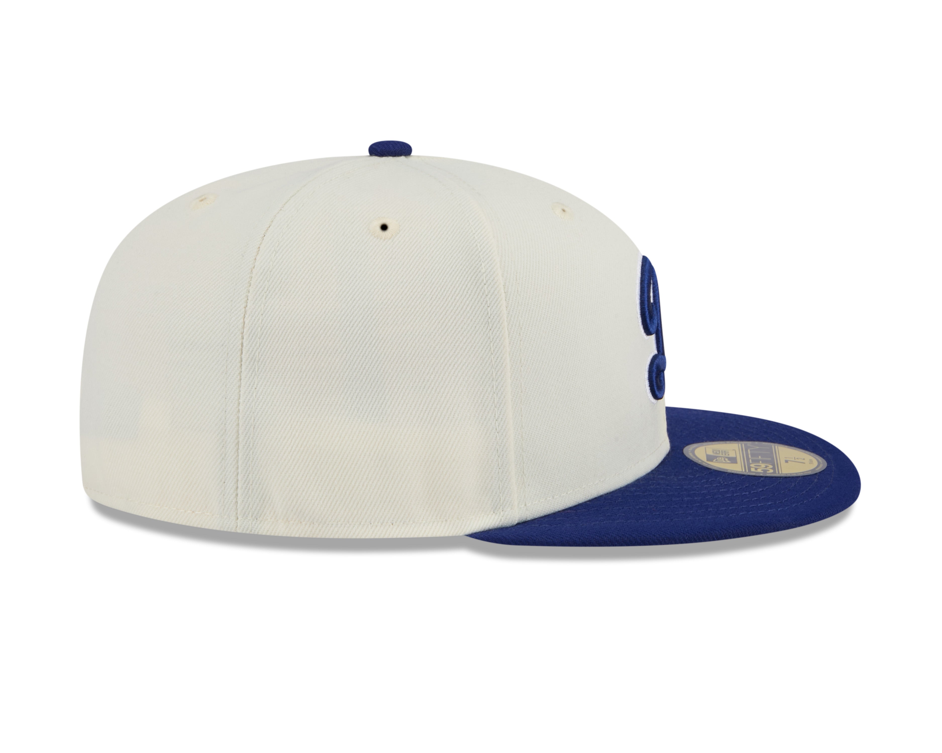 Los Angeles Dodgers MLB New Era Casquette ajustée blanc cassé/bleu marine 59Fifty 2024 Evergreen pour hommes