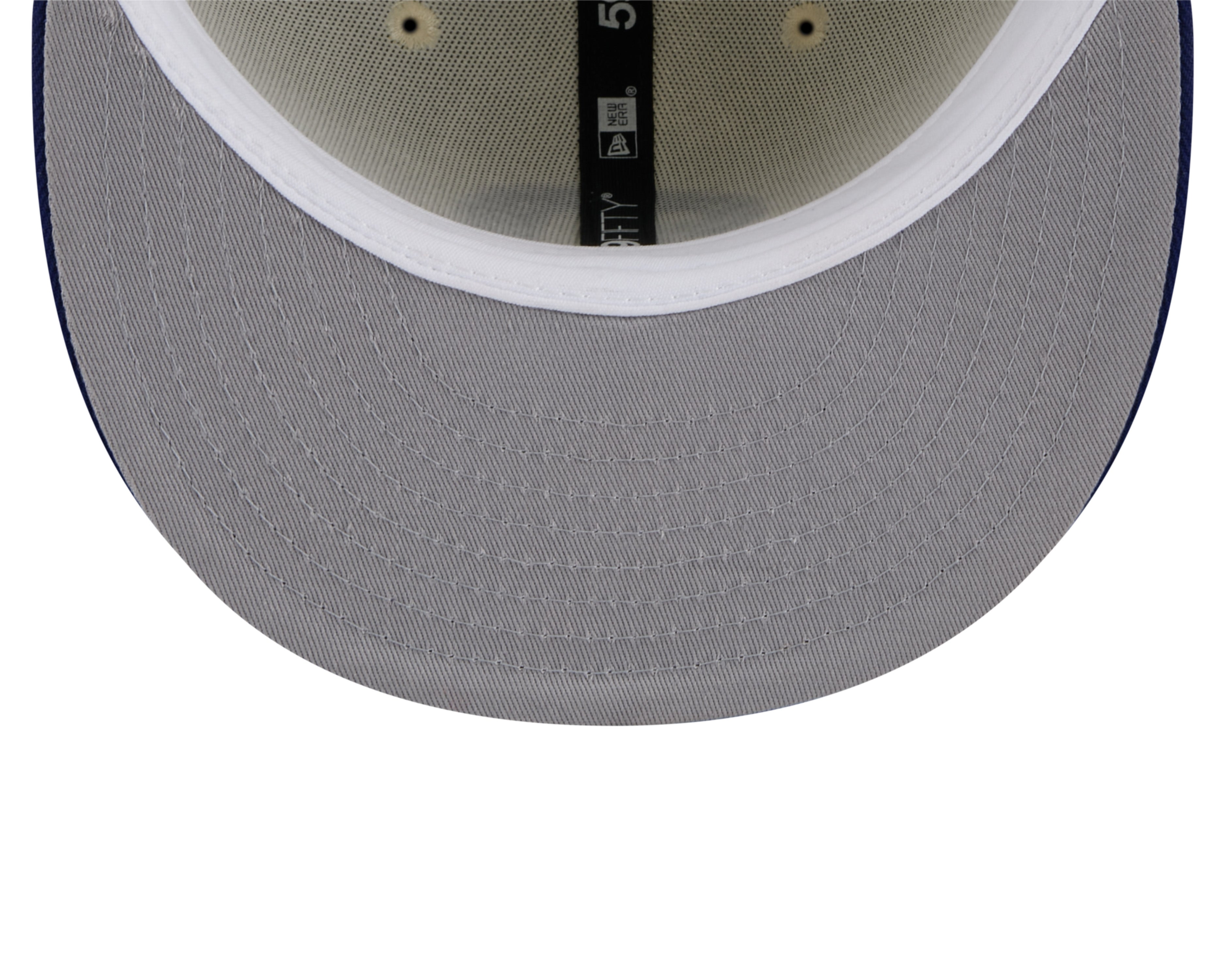 Los Angeles Dodgers MLB New Era Casquette ajustée blanc cassé/bleu marine 59Fifty 2024 Evergreen pour hommes