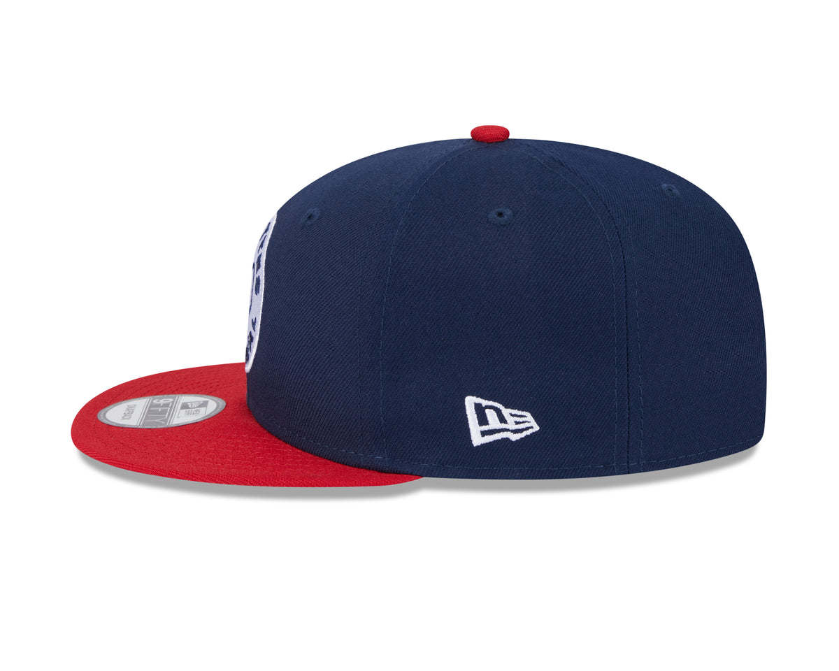 Alouettes de Montréal CFL New Era Snapback 9Fifty deux tons bleu marine/rouge pour hommes