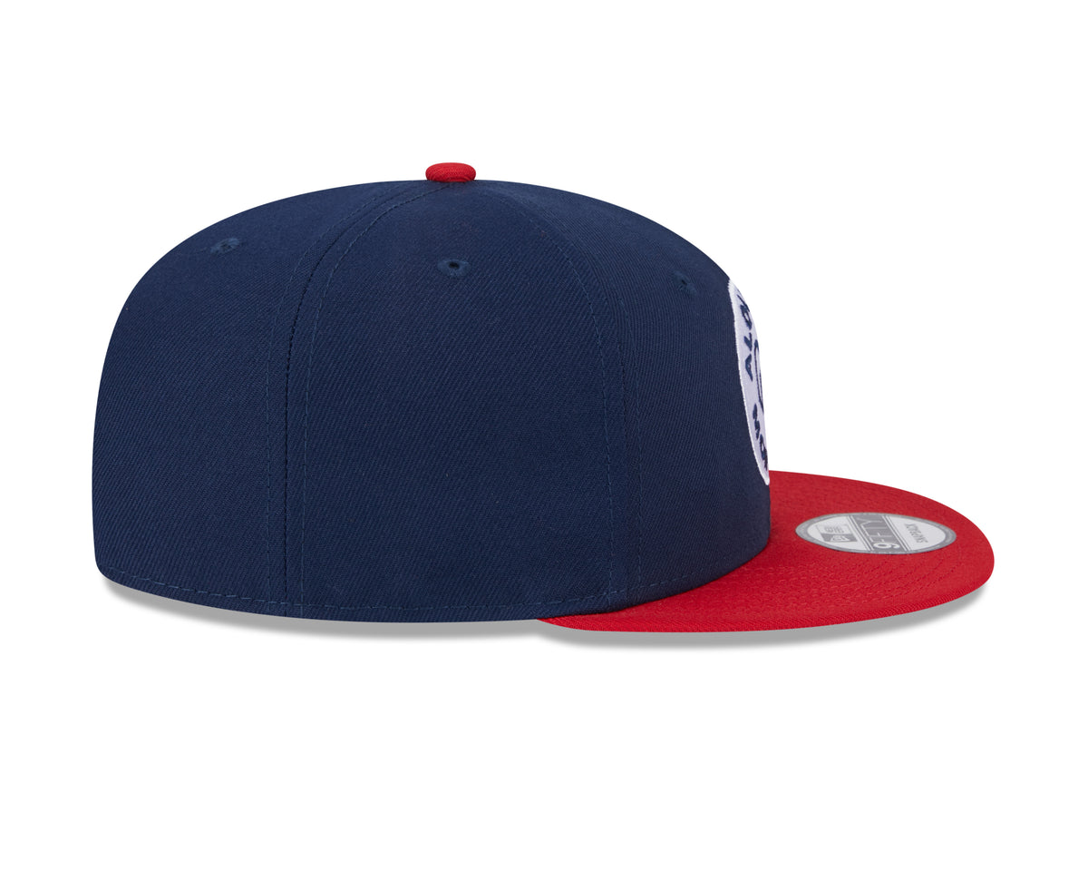 Alouettes de Montréal CFL New Era Snapback 9Fifty deux tons bleu marine/rouge pour hommes