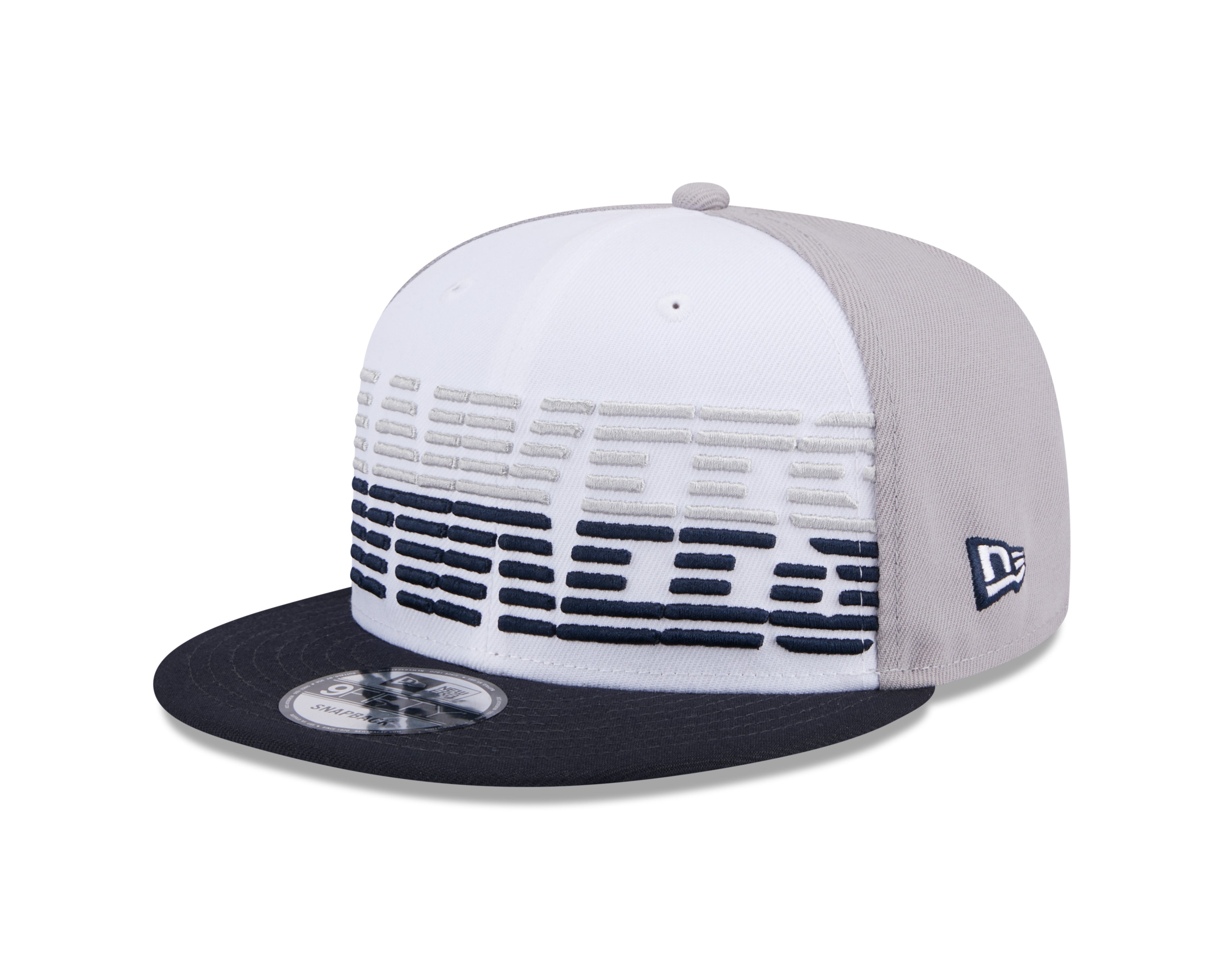 New York Yankees MLB New Era Snapback 9Fifty Throwback blanc/bleu marine pour hommes