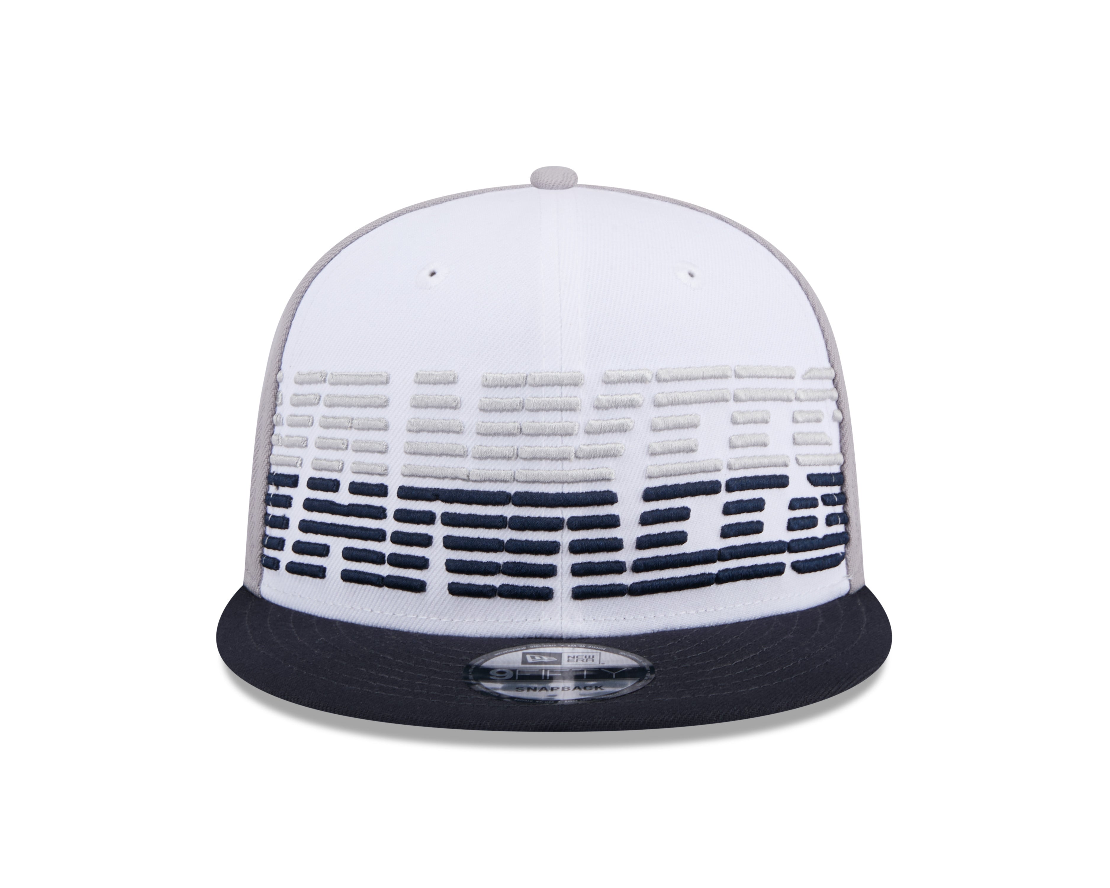 New York Yankees MLB New Era Snapback 9Fifty Throwback blanc/bleu marine pour hommes