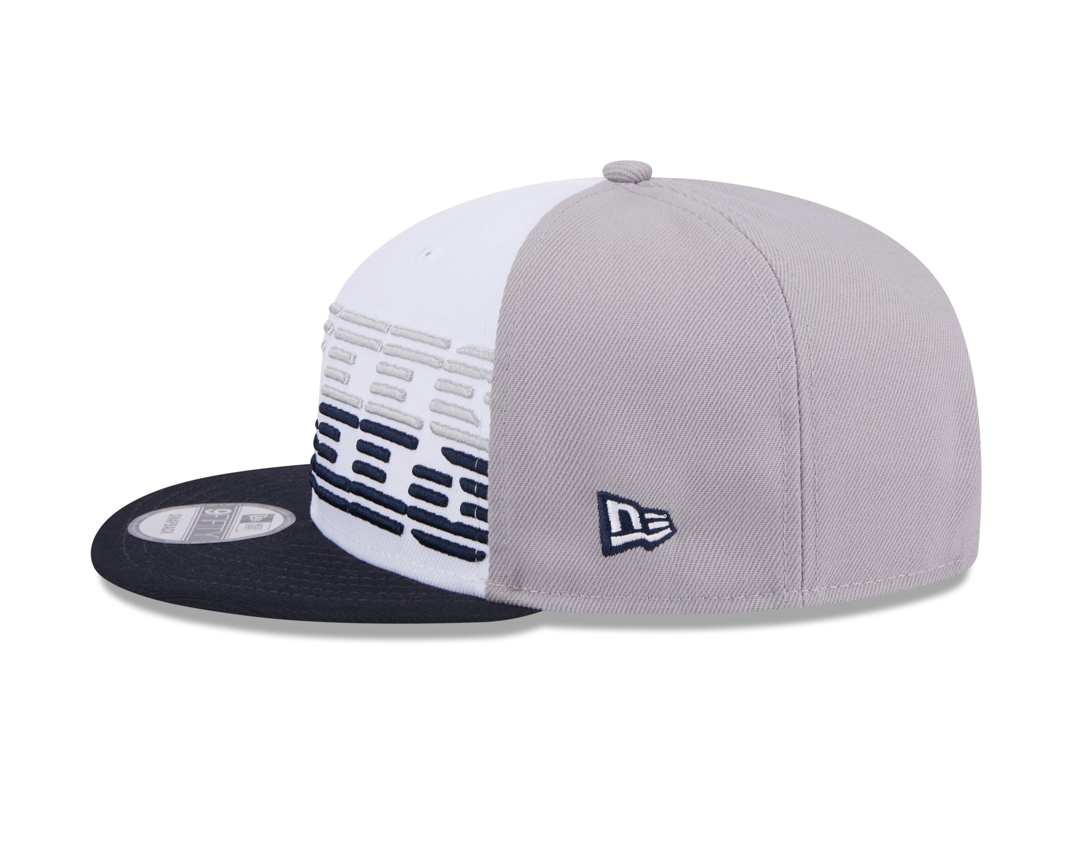 New York Yankees MLB New Era Snapback 9Fifty Throwback blanc/bleu marine pour hommes