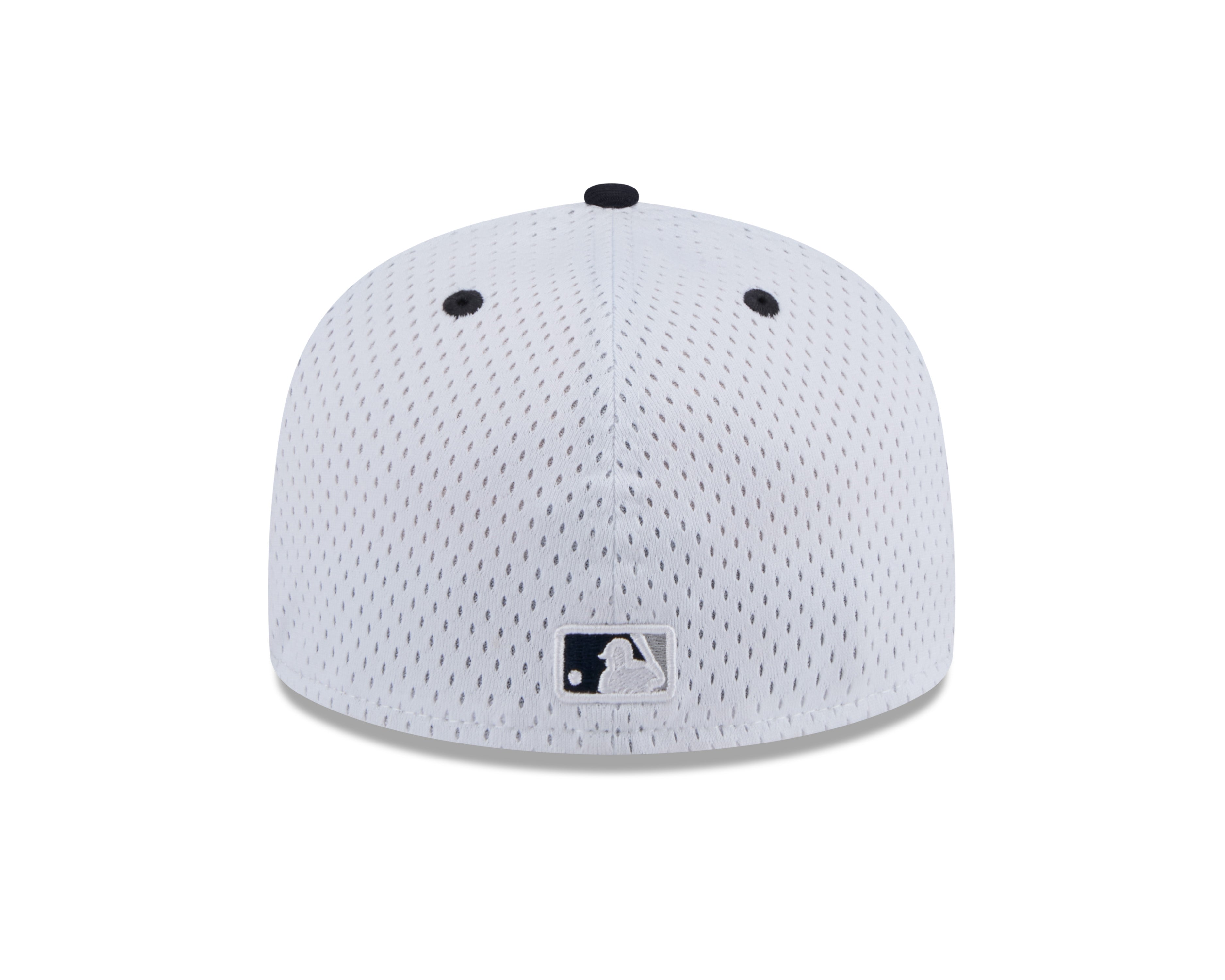 New York Yankees MLB New Era Men's White 59Fifty Throwback Mesh Fitted Hat