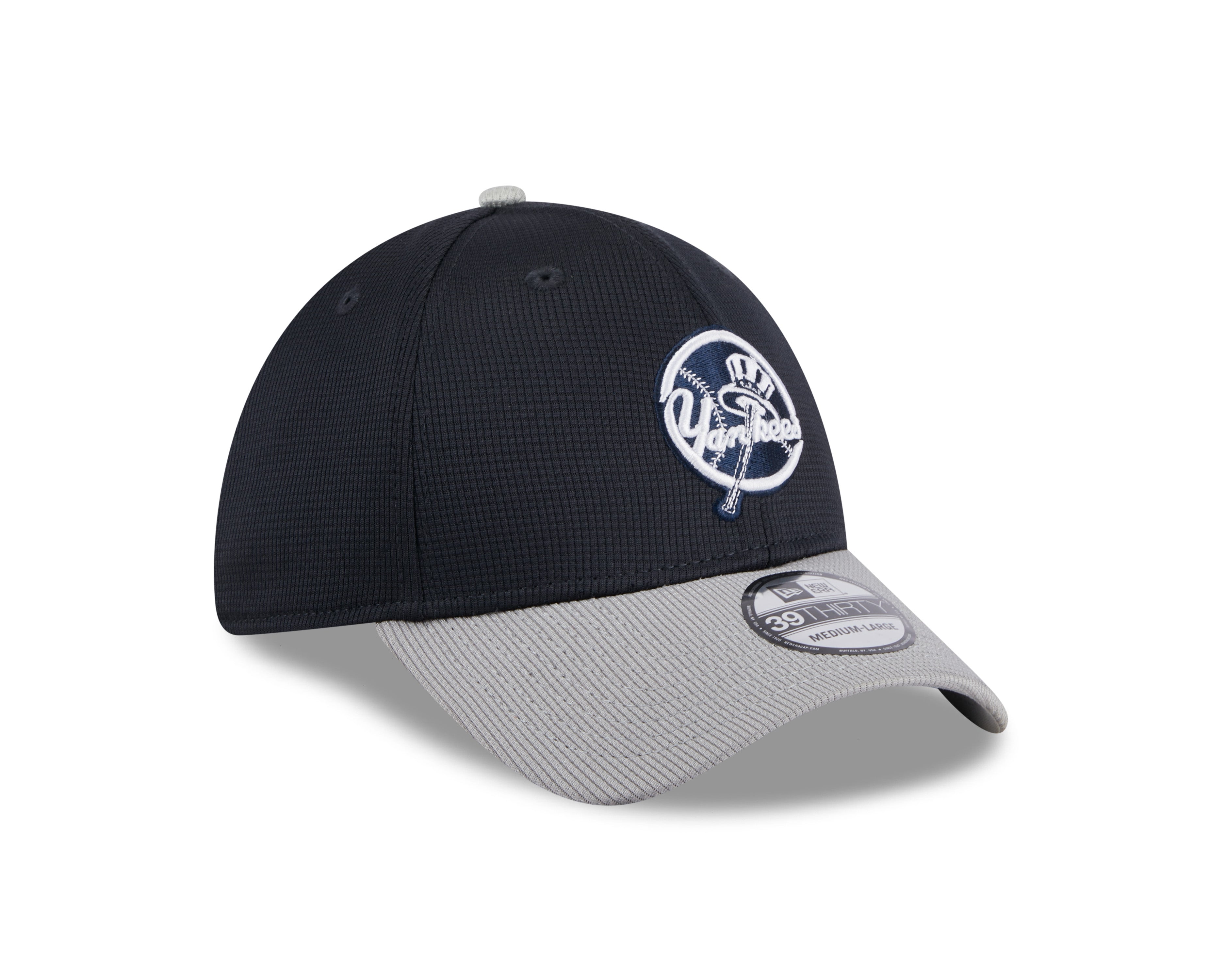 Casquette extensible d'entraînement au bâton New Era 39Thirty 2025 pour homme des Yankees de New York MLB